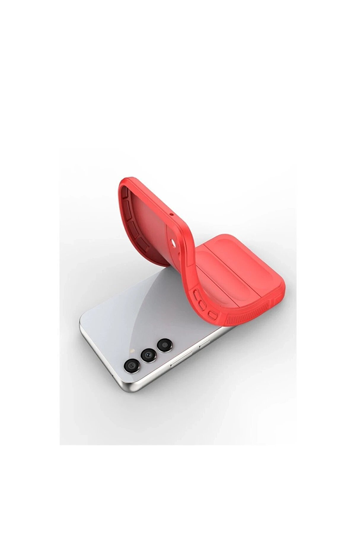 Samsung Galaxy A16 5G Kılıf Opti̇mum Si̇li̇kon - Kırmızı - Dropx2638-6326