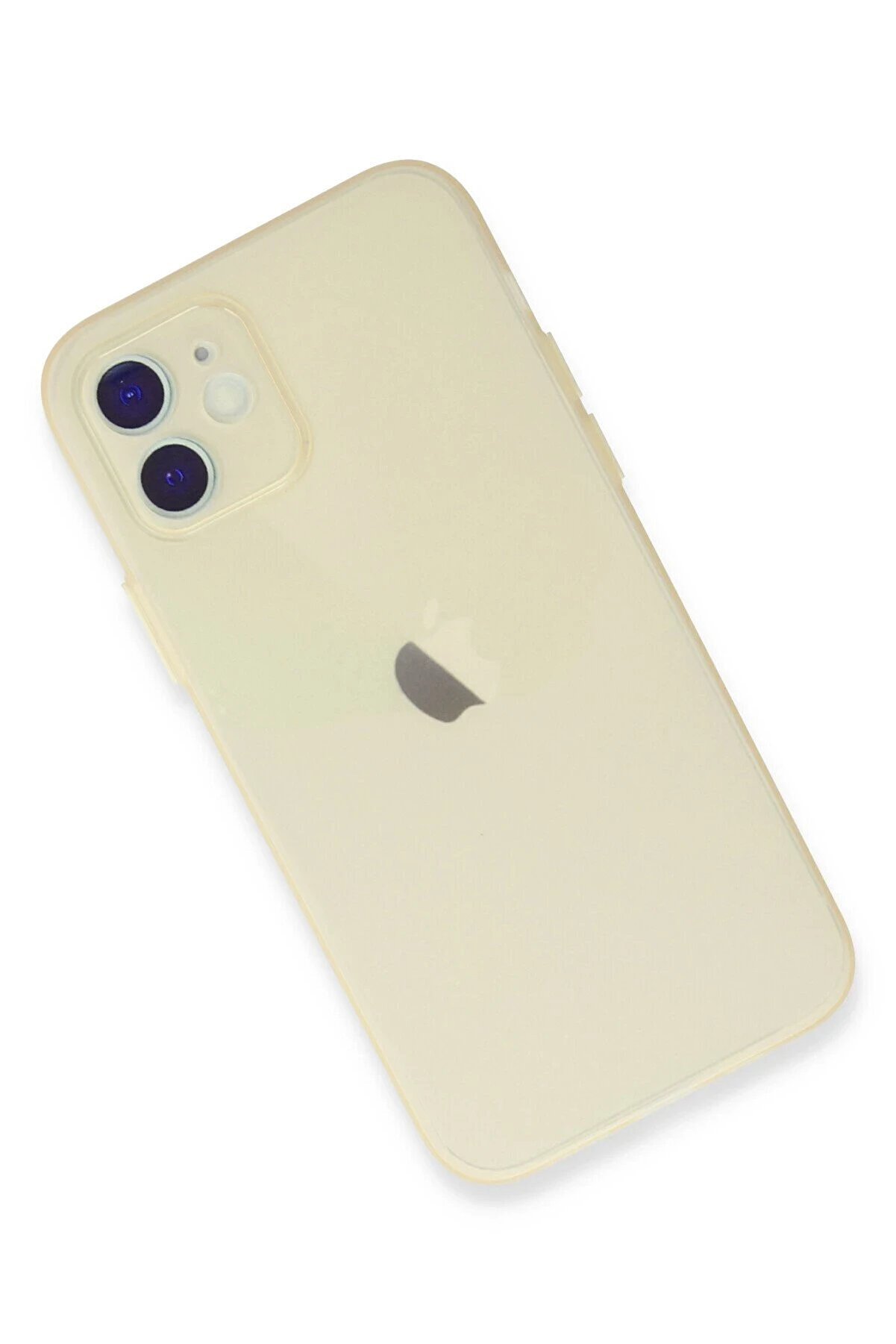 İphone 12 Kılıf Si̇li̇kon - Gold - Dropx4639-3313