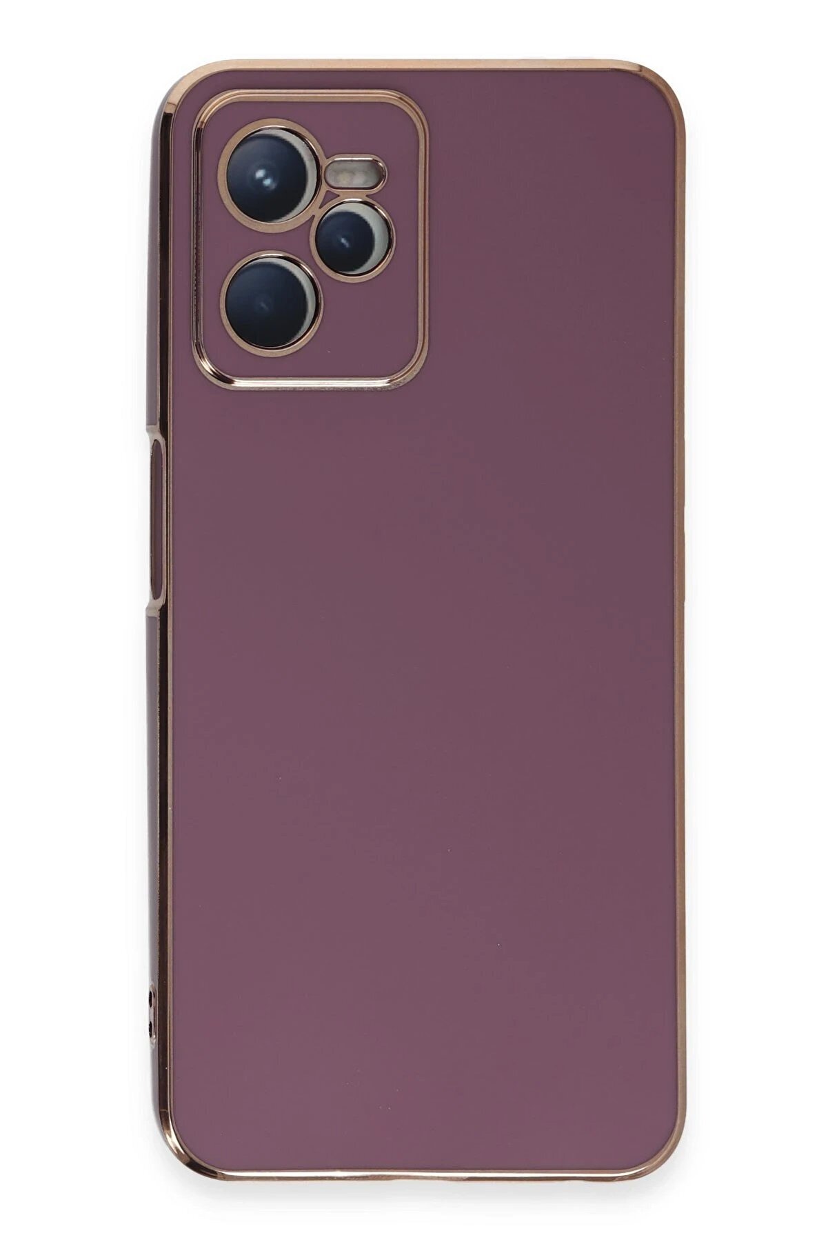 CepteToptan Realme C35 Kılıf Volet Silikon - Mor - DROPX6509-3925