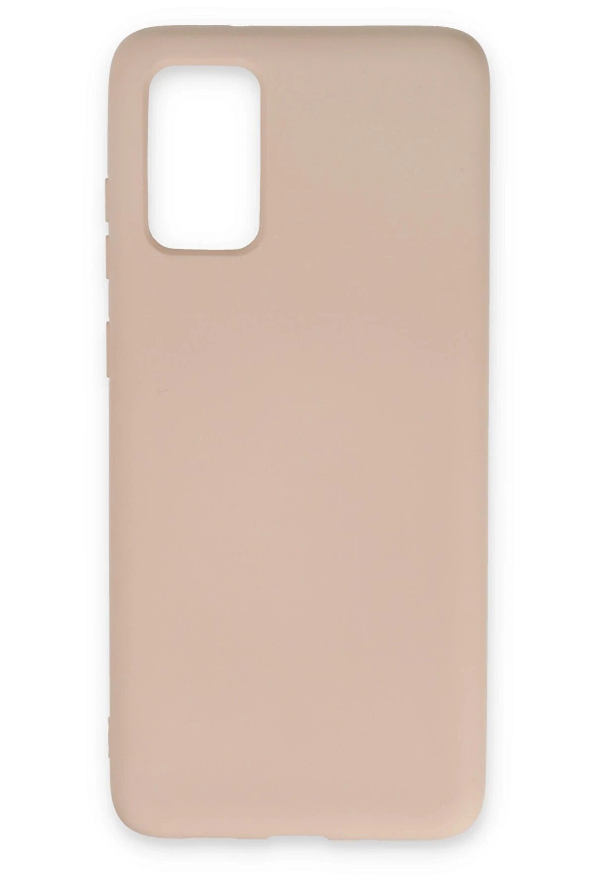 CepteToptan Samsung Galaxy S20 Plus Kılıf Nano i&ccedil;i Kadife Silikon - Pudra - DROPX2439-6969