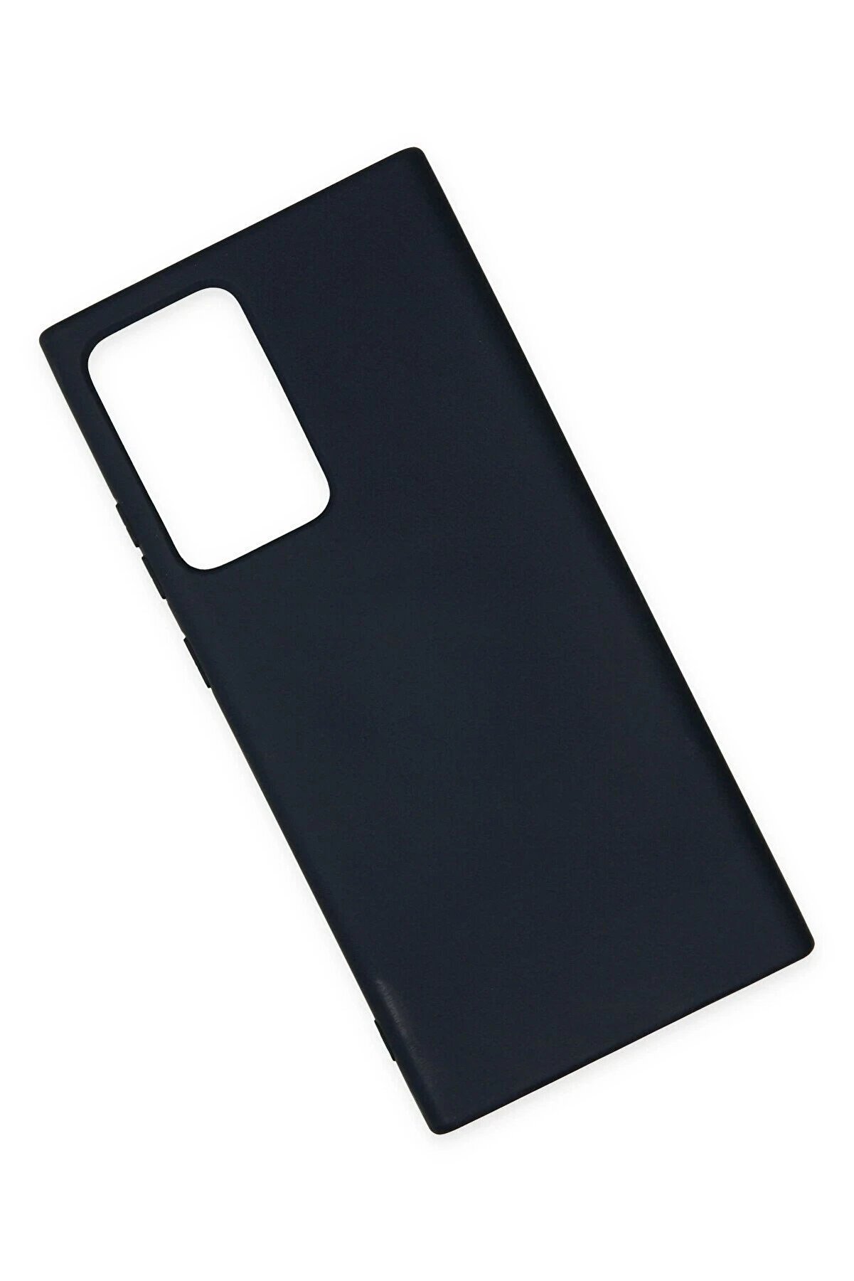 Samsung Galaxy Note 20 Ultra Kılıf Nano İ&ccedil;i̇ Kadi̇fe Si̇li̇kon - Laci̇vert - Dropx6859-1312