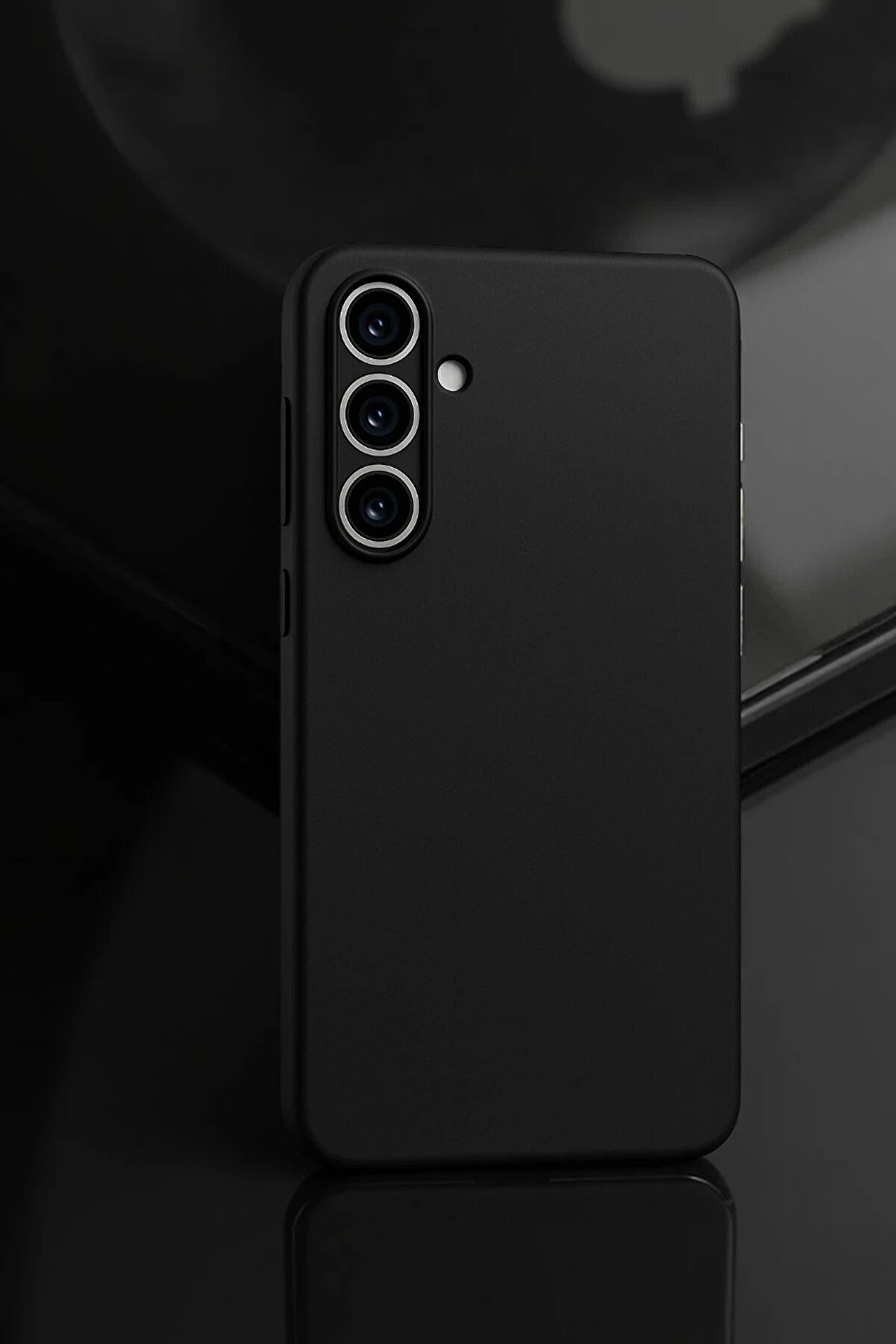 Samsung Galaxy A55 5G Kılıf Fi̇rst Si̇li̇kon - Si̇yah - Dropx3336-1907