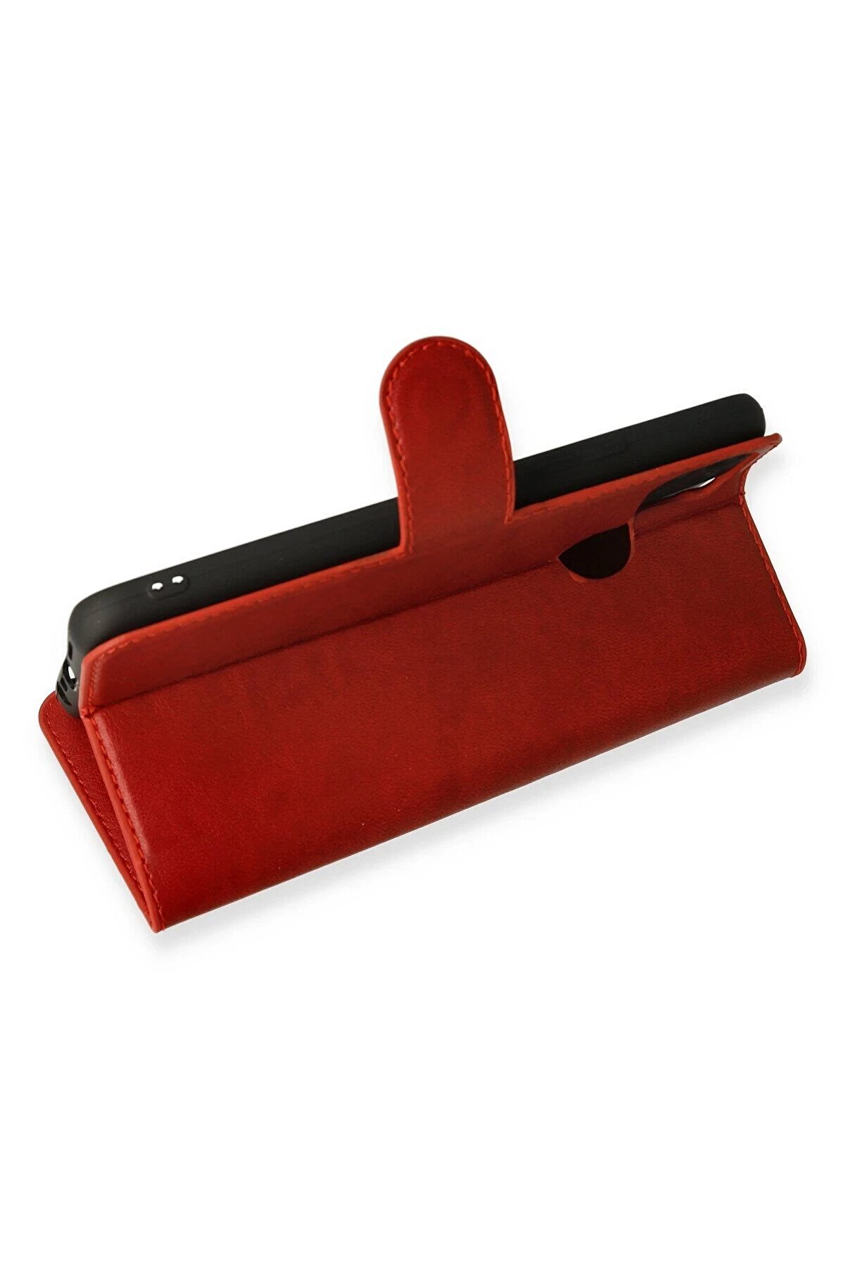 Realme C25 Kılıf Trend S Plus Kapaklı Kılıf - Kırmızı - Dropx5418-8880