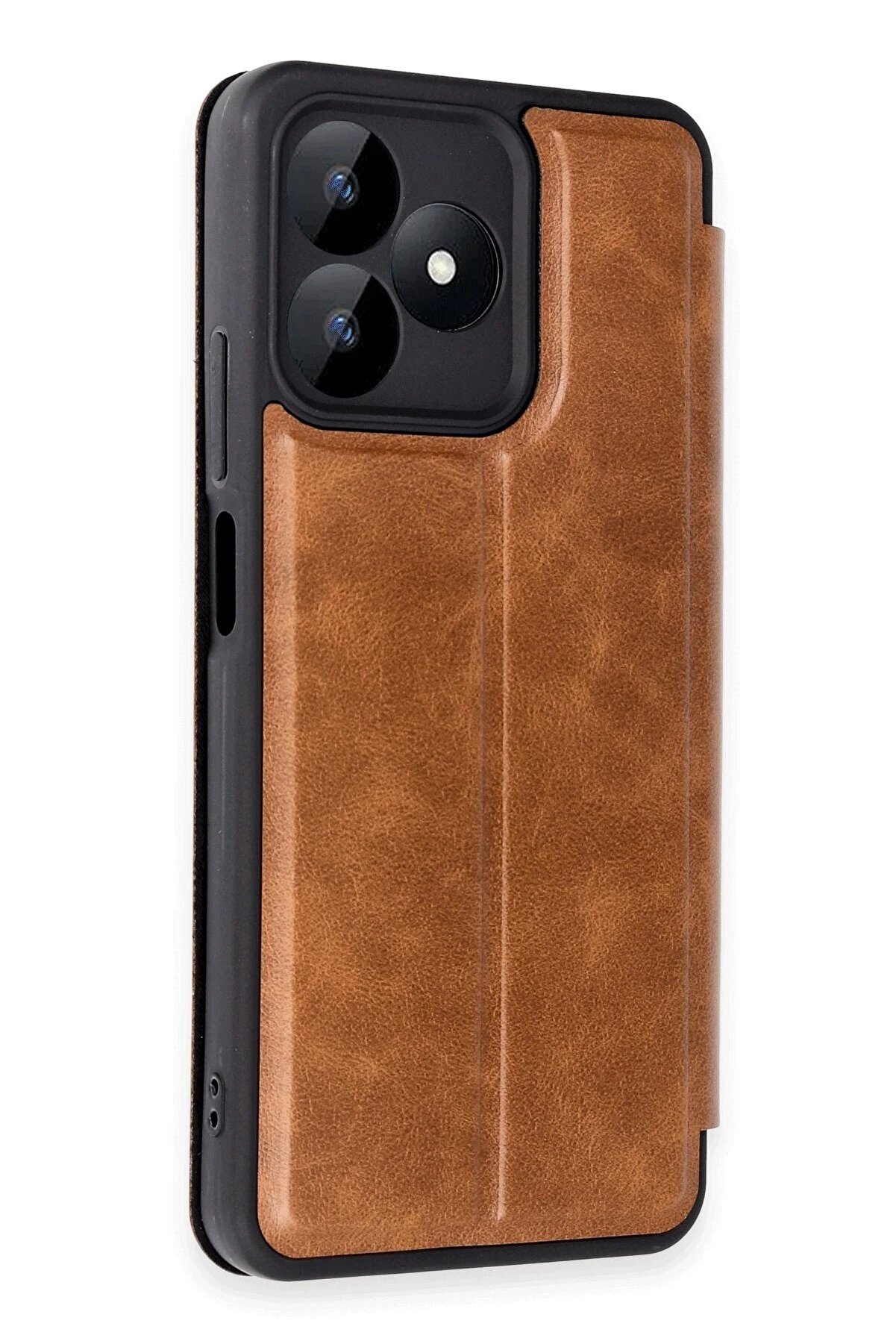 Realme Note 50 4G Kılıf Fli̇p Cover - Taba - Dropx6989-9318