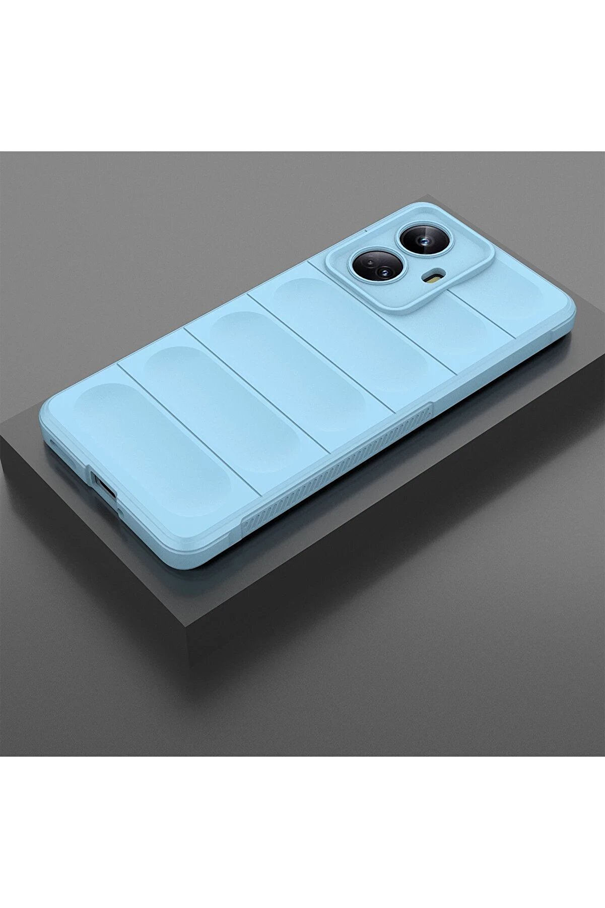 Realme 10 Pro 5G Kılıf Opti̇mum Si̇li̇kon - Sky Blue - Dropx8670-5112