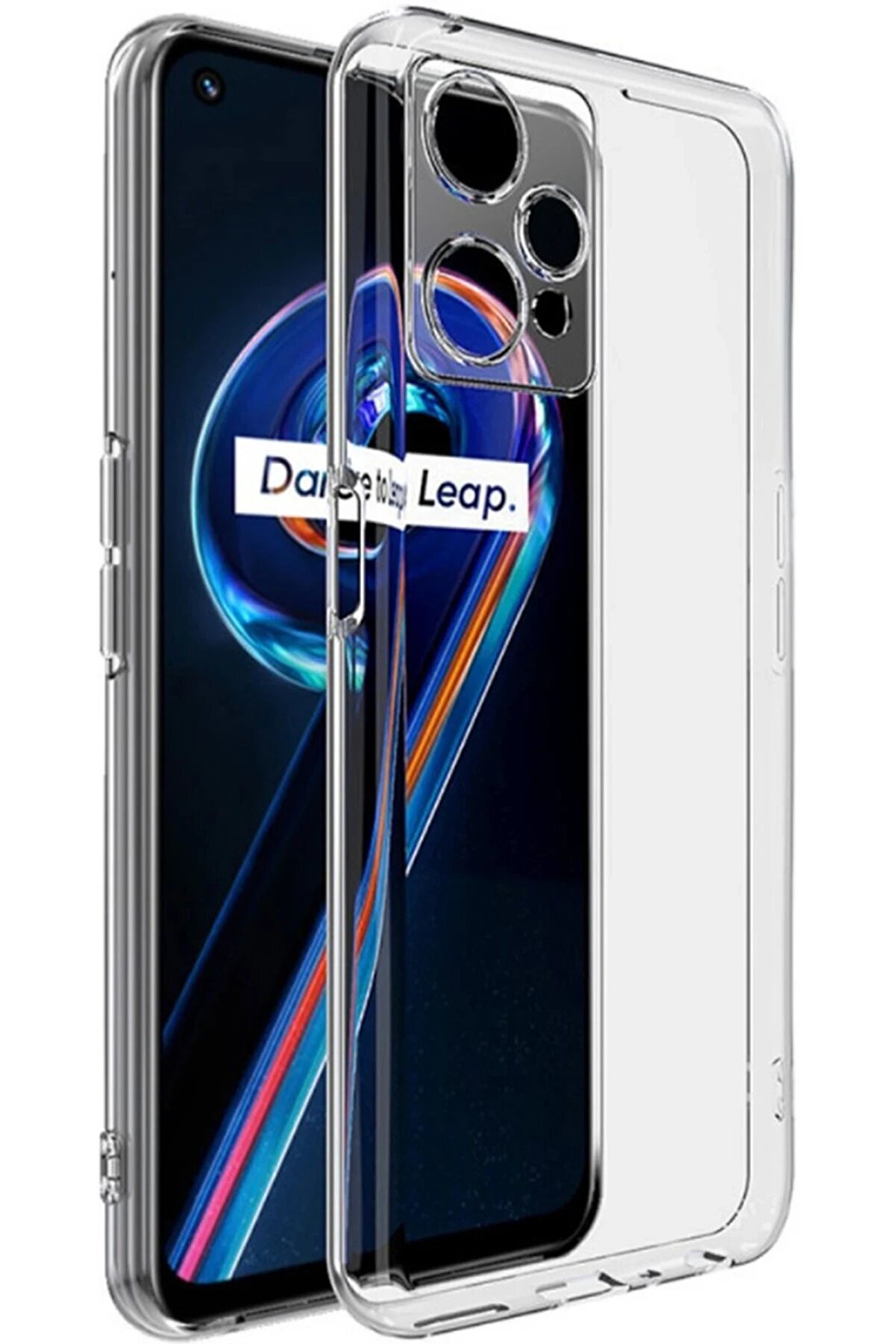 CepteToptan Realme 9 Pro 5G Kılıf Lüx Şeffaf Silikon - DROPX1528-6527
