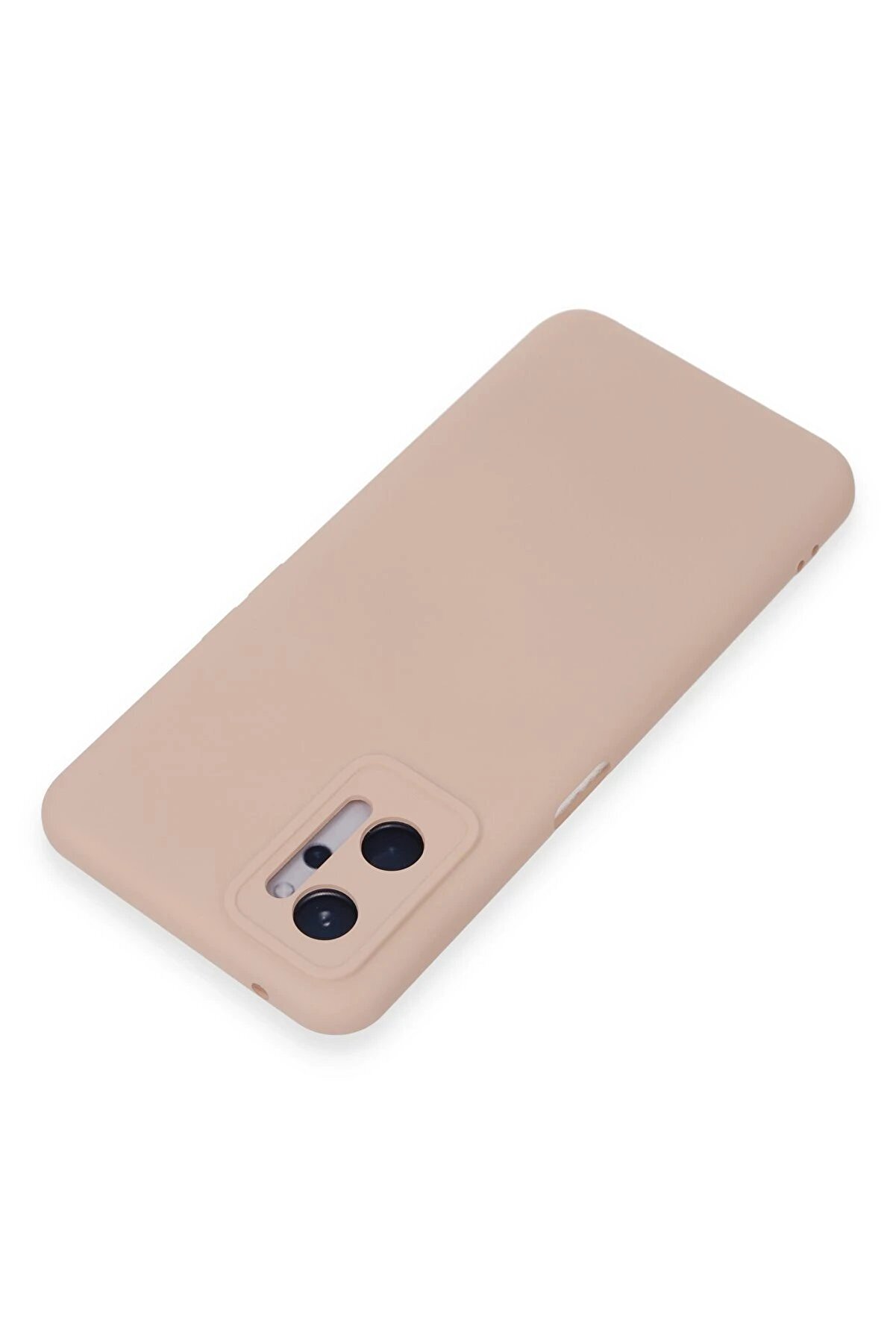 Realme 9İ 4G Kılıf Nano İçi̇ Kadi̇fe Si̇li̇kon - Pudra - Dropx7786-5949