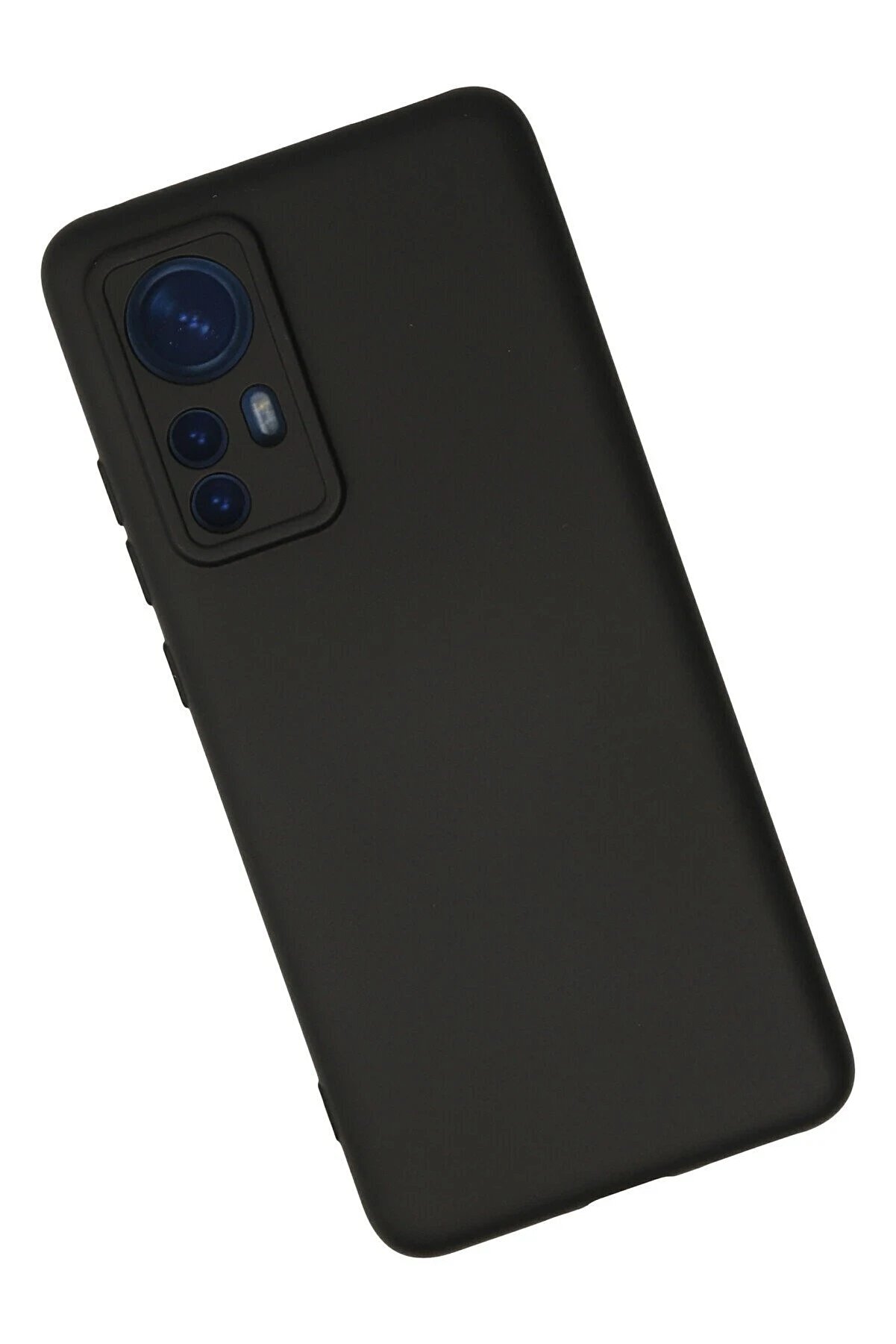 Xi̇aomi̇ Mi̇ 12 Kılıf Nano İçi̇ Kadi̇fe Si̇li̇kon - Si̇yah - Dropx6051-9876