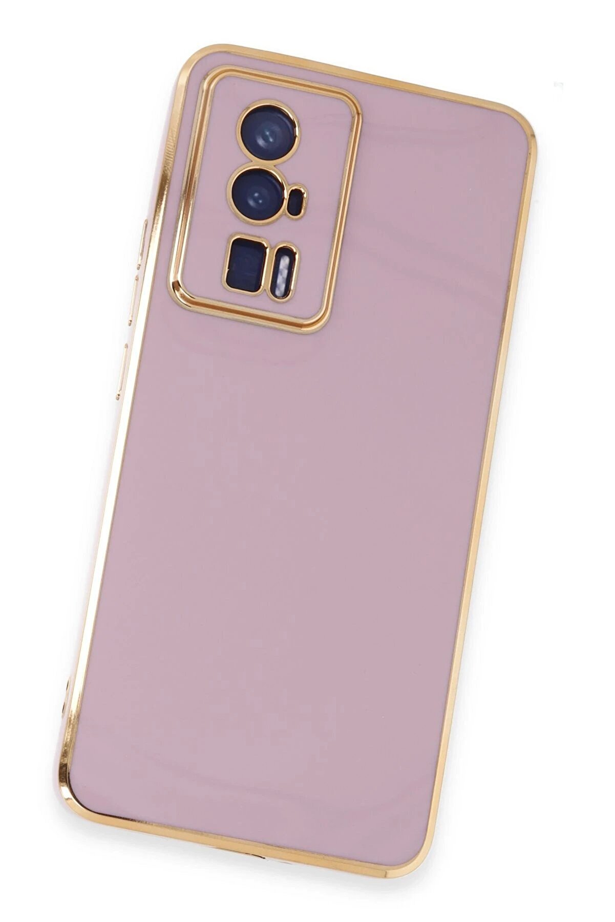 Xi̇aomi̇ Poco F5 Pro Kılıf Volet Si̇li̇kon - Mor - Dropx8252-6185