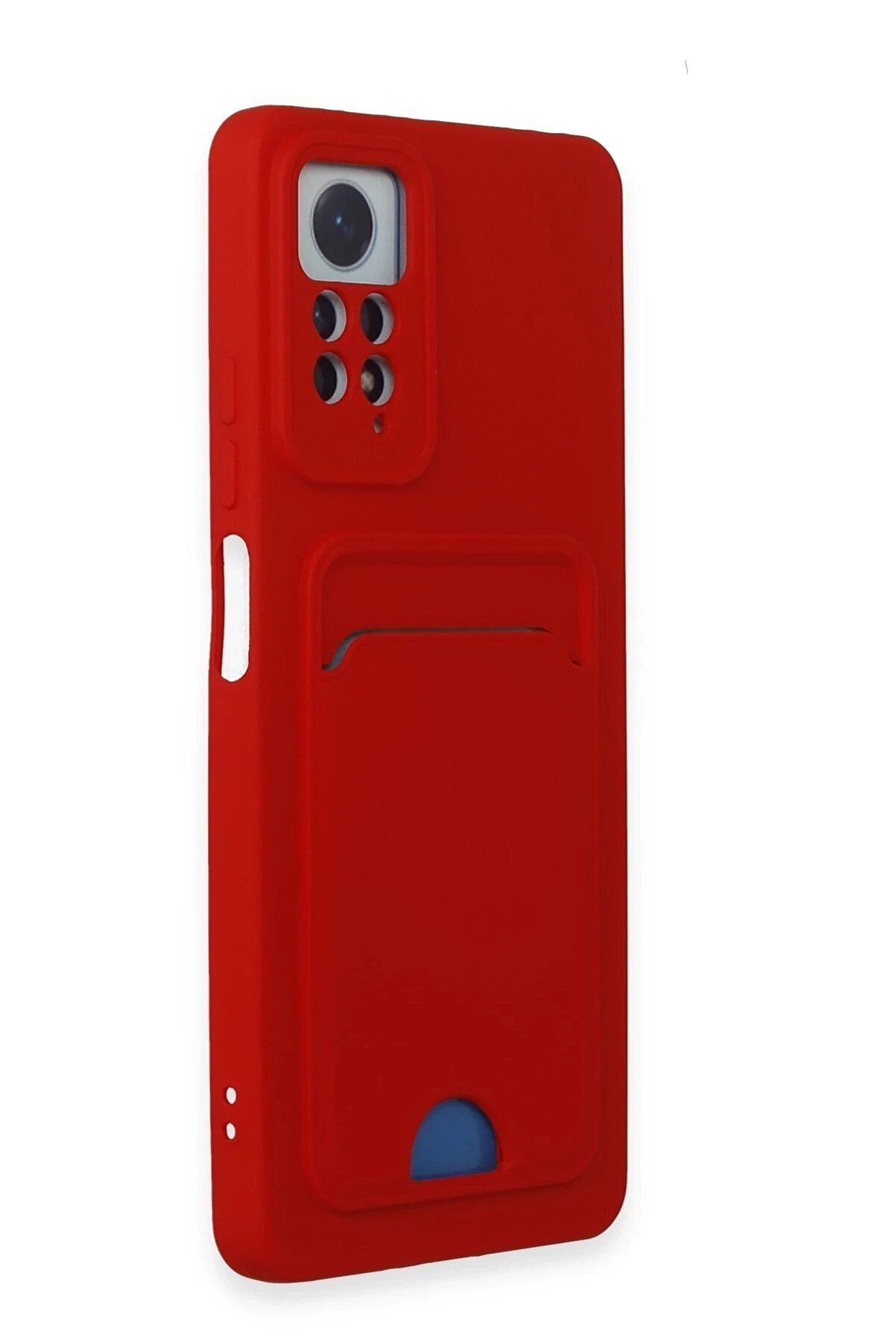 Xi̇aomi̇ Redmi̇ Note 11 Pro Kılıf Kelvi̇n Kartvi̇zi̇tli̇ Si̇li̇kon - Kırmızı - Dropx9342-7317