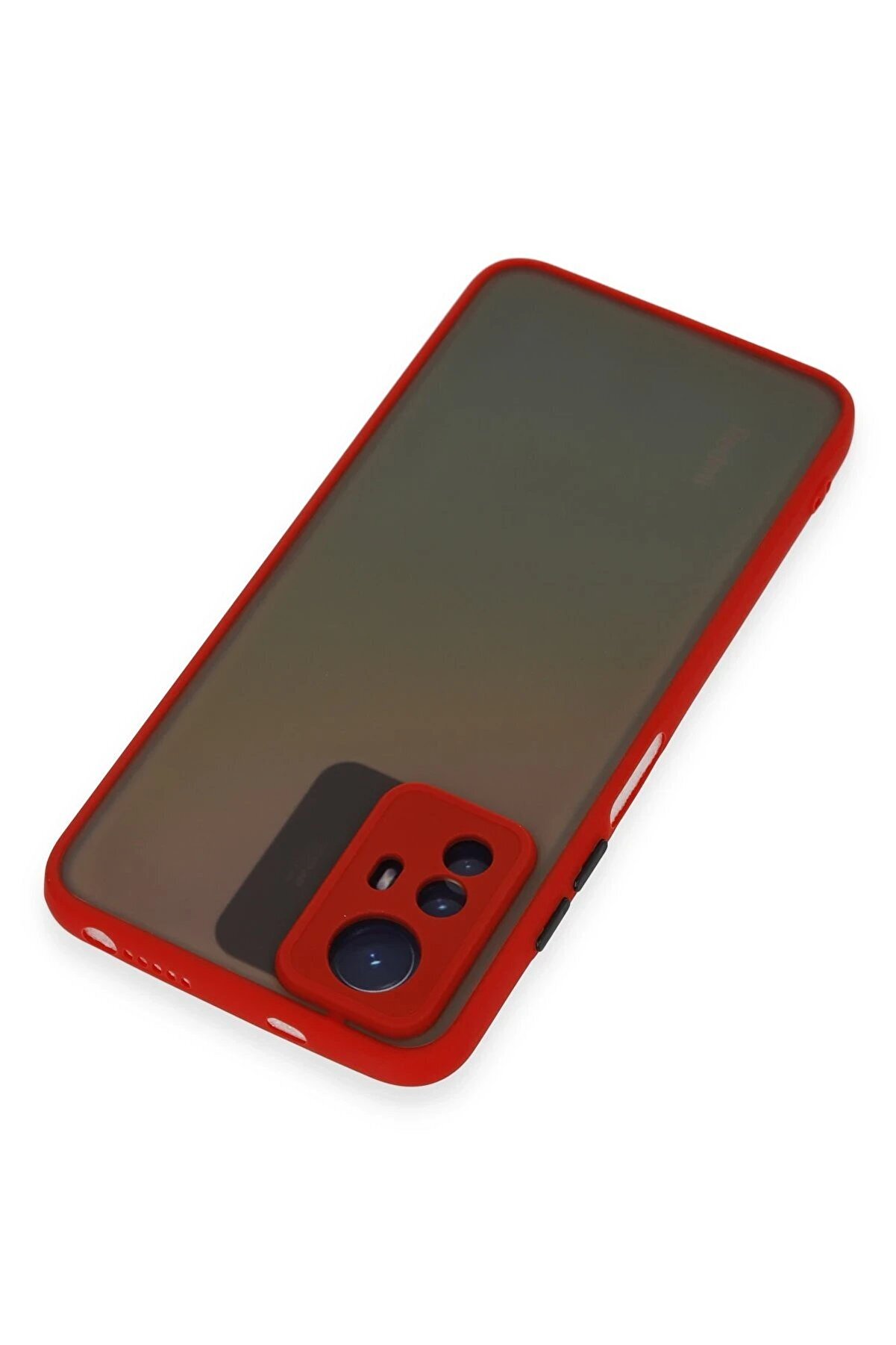 Xi̇aomi̇ Redmi̇ Note 12S Kılıf Montreal Si̇li̇kon Kapak - Kırmızı - Dropx2154-8590