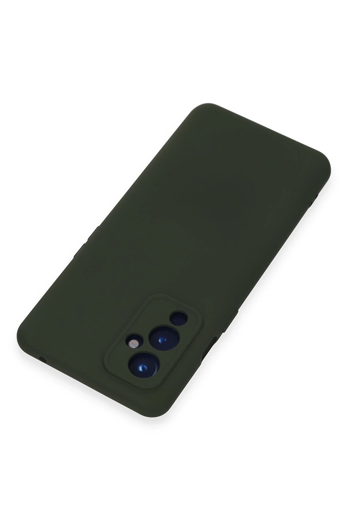 One Plus 9 Kılıf Nano İ&ccedil;i̇ Kadi̇fe Si̇li̇kon - Koyu Yeşi̇l - Dropx3467-9878