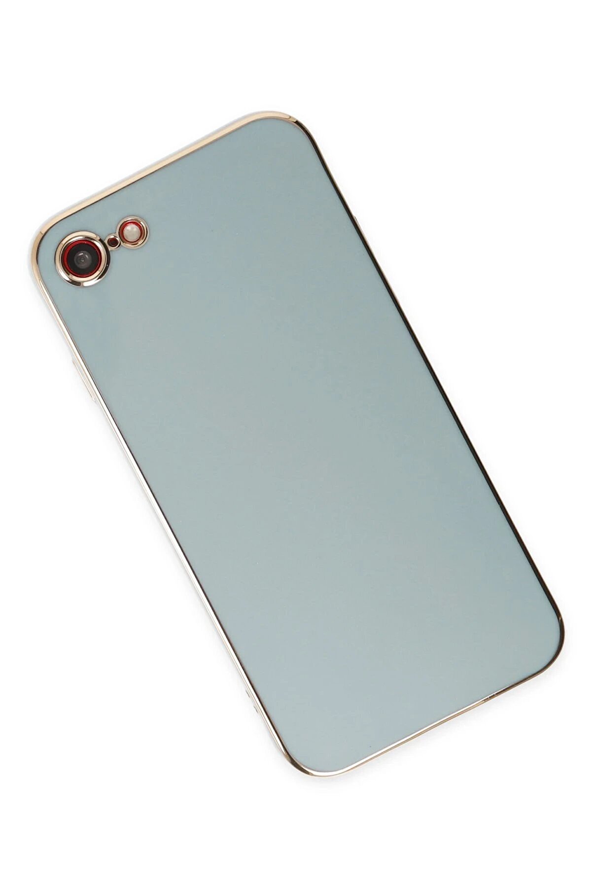 İphone 7 Kılıf Volet Si̇li̇kon - A&ccedil;ık Yeşi̇l - Dropx5479-6911