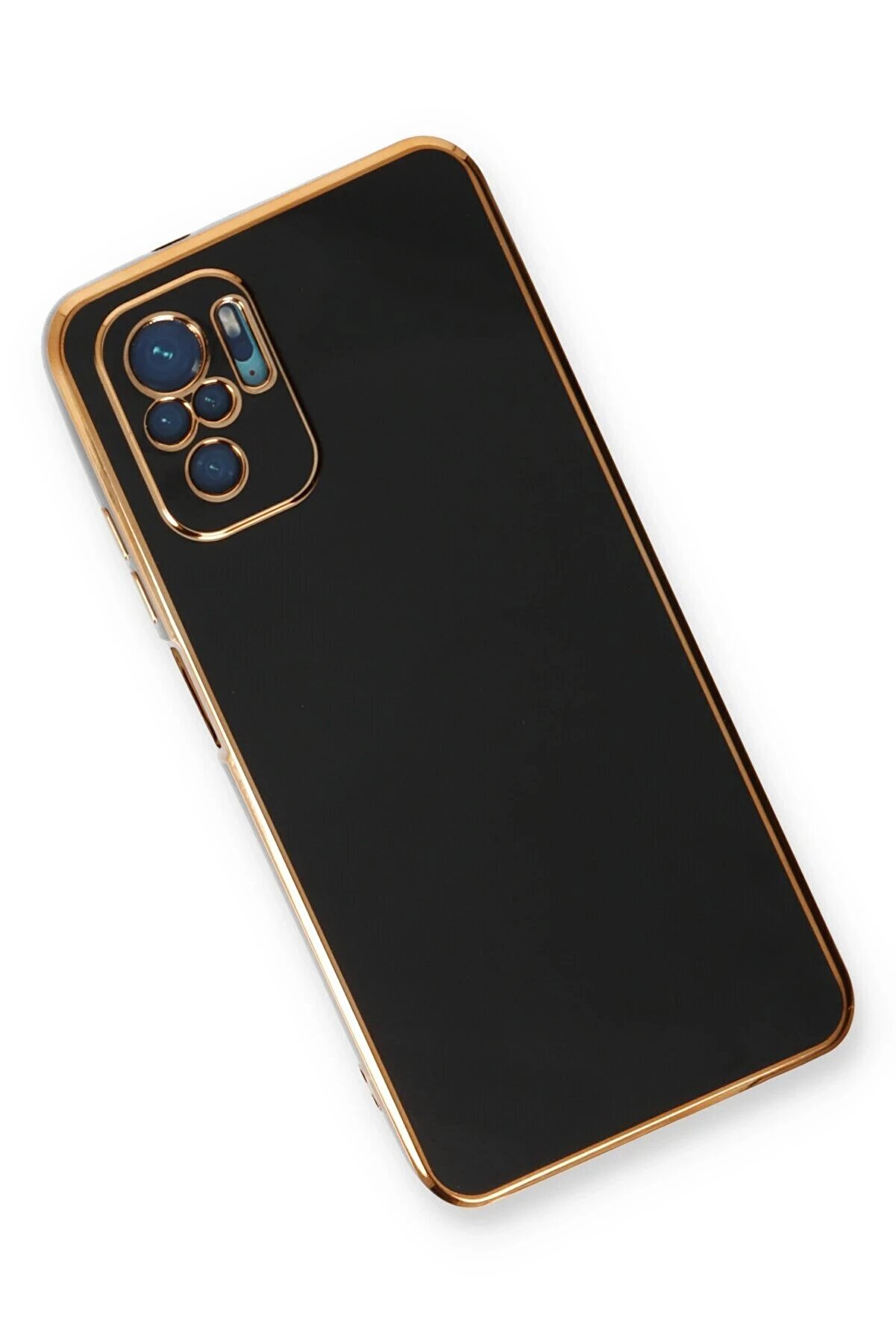 Xi̇aomi̇ Redmi̇ Note 10 Kılıf Volet Si̇li̇kon - Si̇yah - Dropx2024-9263