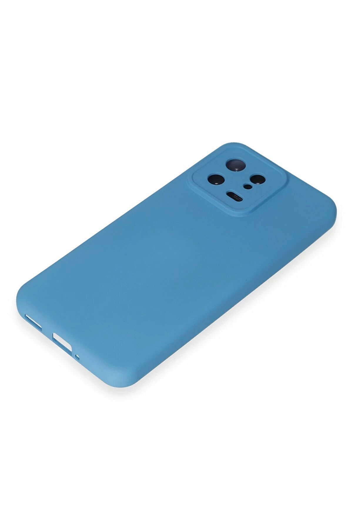 Xi̇aomi̇ Mi̇ 13 Kılıf Nano İçi̇ Kadi̇fe Si̇li̇kon - Mavi̇ - Dropx5369-1644