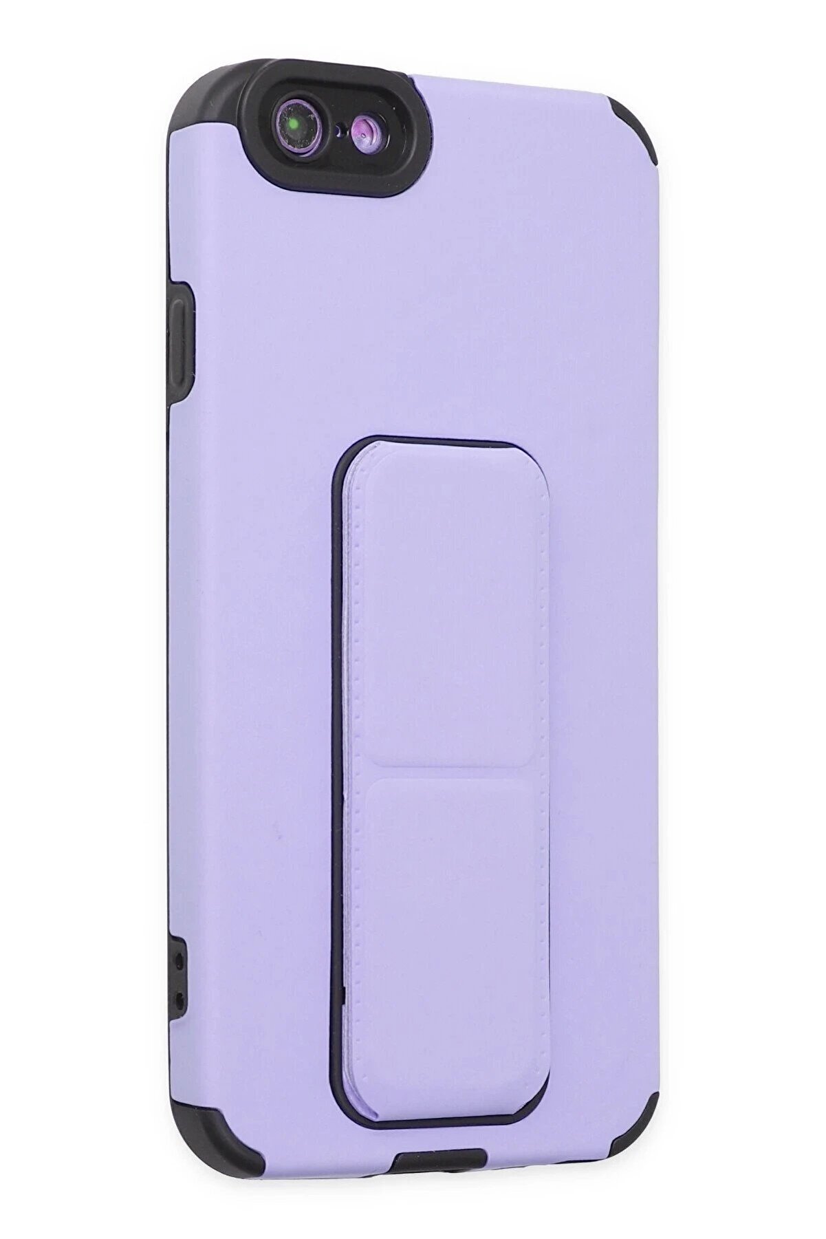İphone 6 Kılıf Mega Standlı Si̇li̇kon - Li̇la - Dropx7571-8338