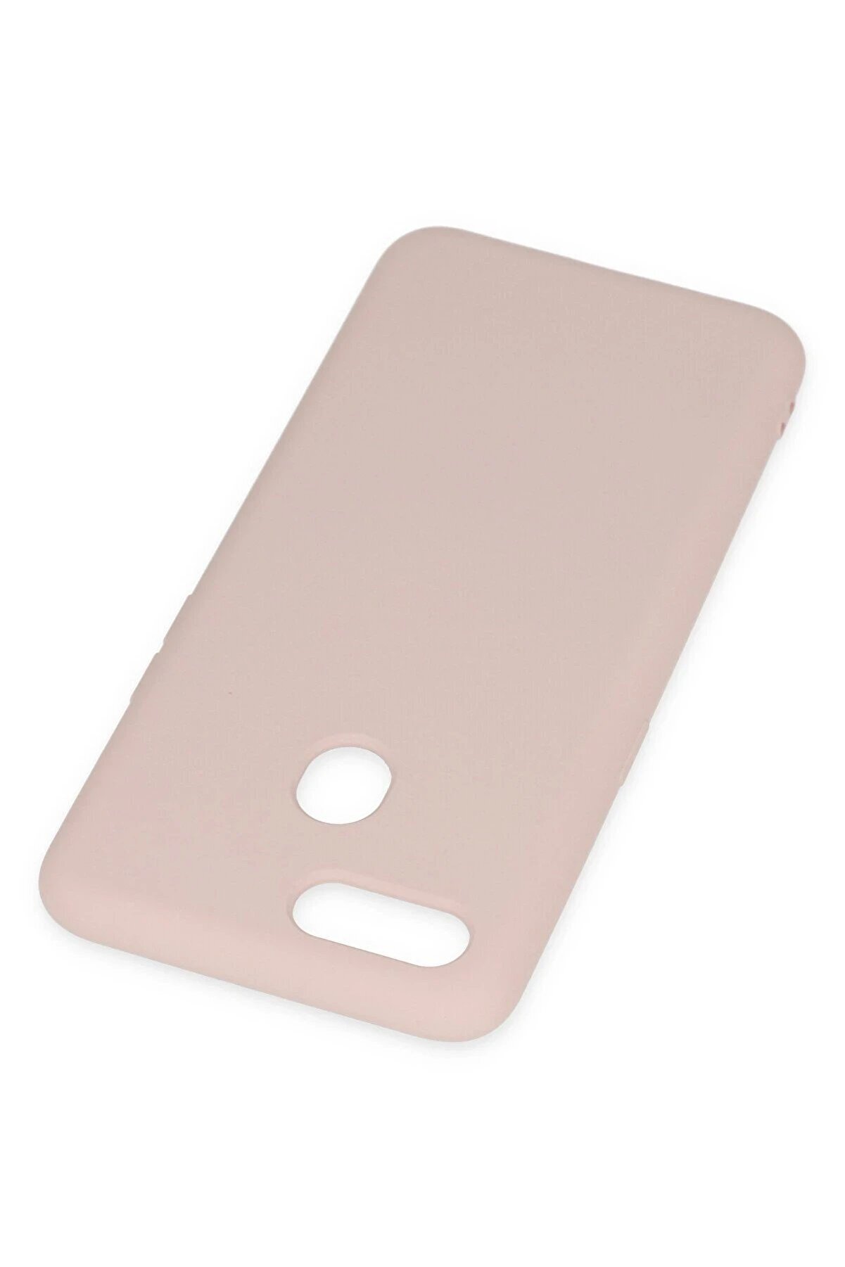 Oppo A12 Kılıf Nano İ&ccedil;i̇ Kadi̇fe Si̇li̇kon - Pudra - Dropx5608-3940