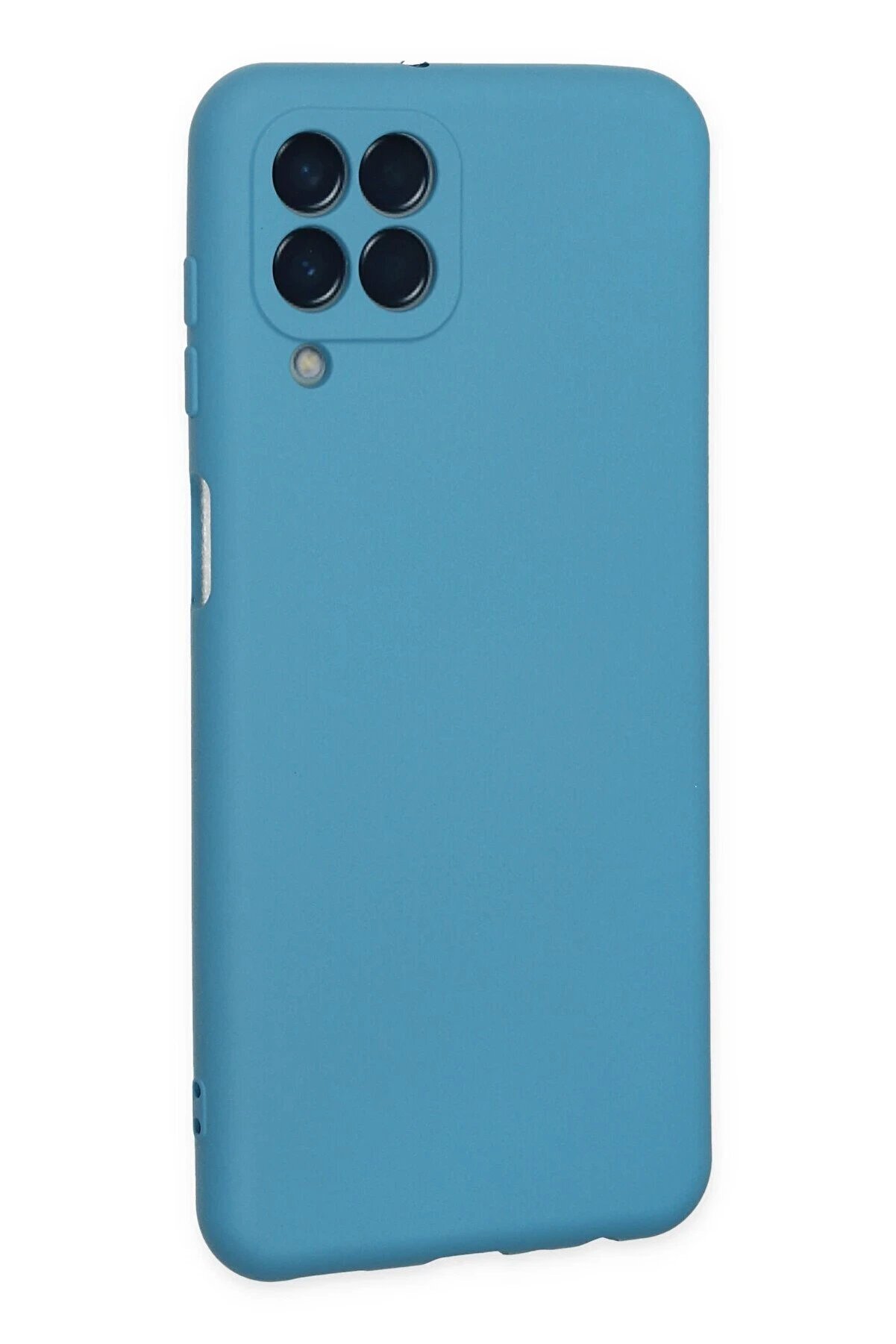 Samsung Galaxy M33 Kılıf Nano İçi̇ Kadi̇fe Si̇li̇kon - Mavi̇ - Dropx6361-1187