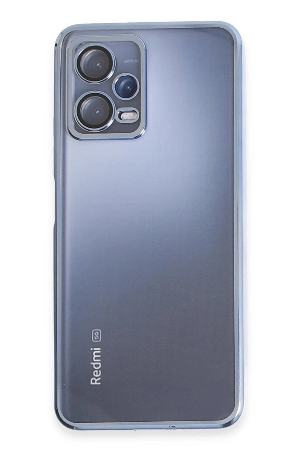 CepteToptan Xiaomi Redmi Note 12 5G Kılıf Lensli Silikon - Açık Mavi - DROPX1081-1352