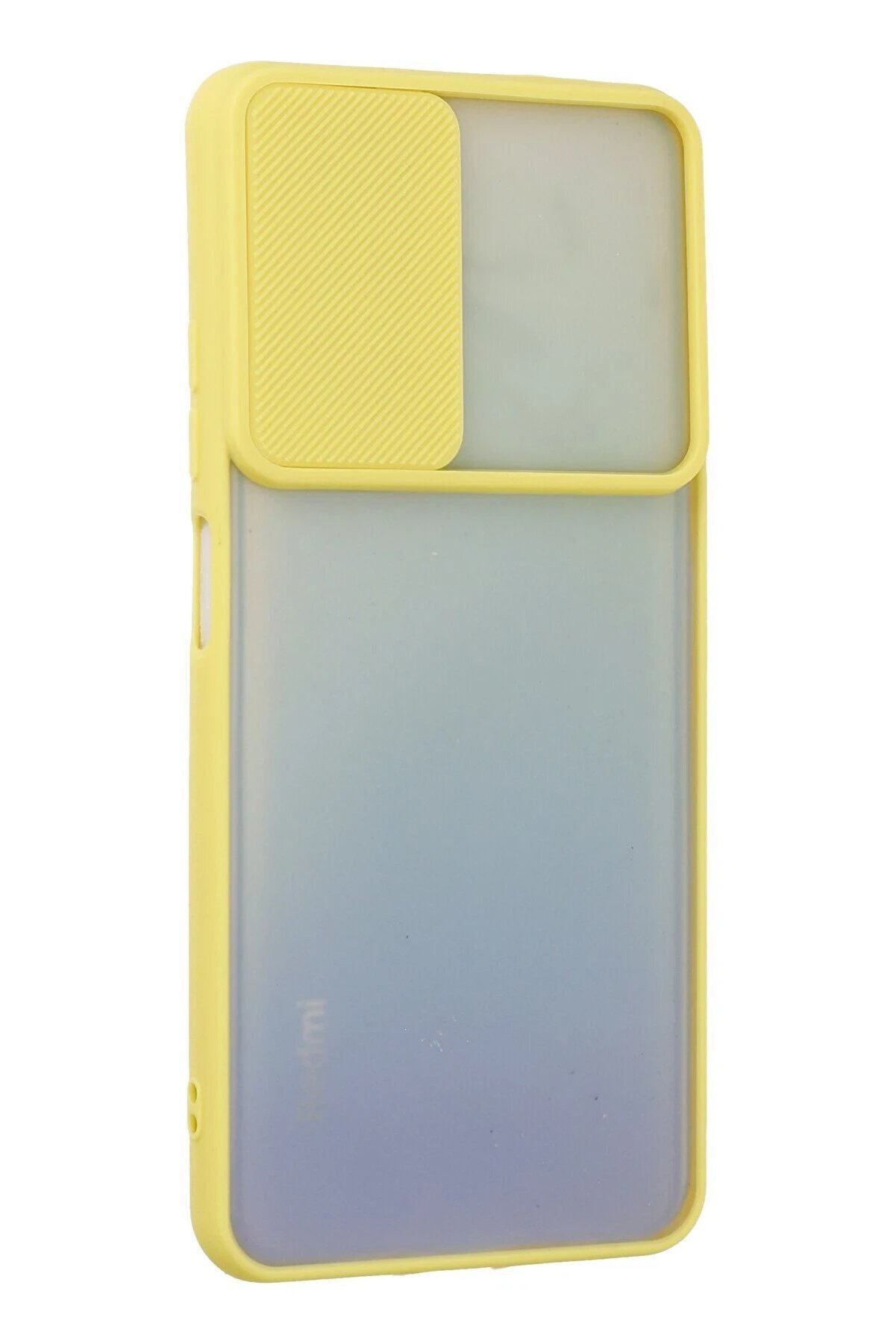 Xi̇aomi̇ Redmi̇ Note 11 Kılıf Palm Buzlu Kamera S&uuml;rg&uuml;l&uuml; Si̇li̇kon - Sarı - Dropx4038-7793