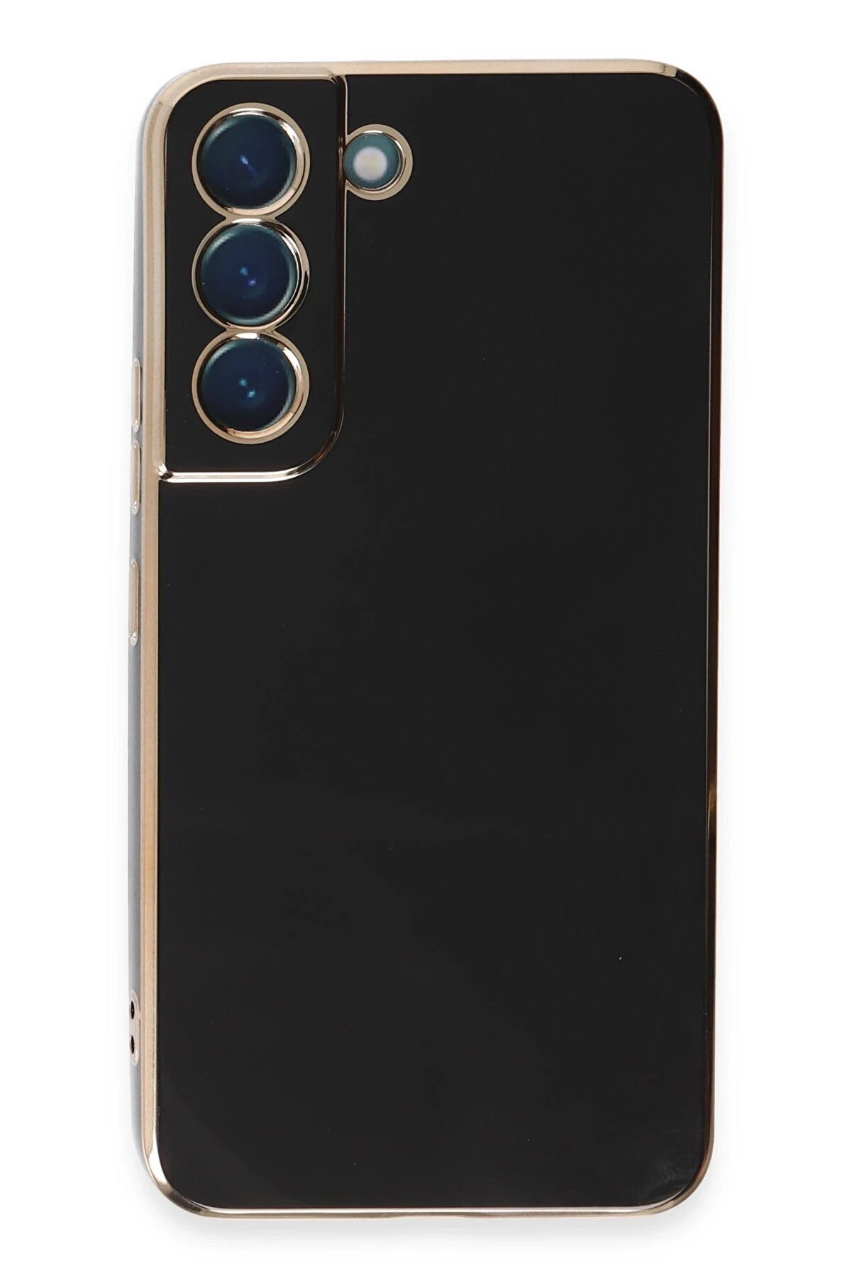 CepteToptan Samsung Galaxy S21 Kılıf Volet Silikon - Siyah - DROPX3549-3713