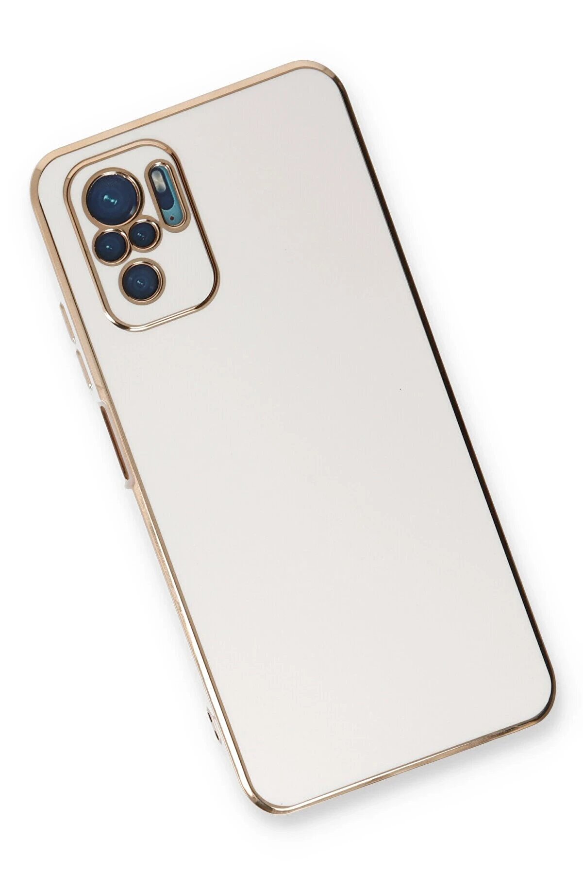 Xi̇aomi̇ Redmi̇ Note 10 Kılıf Volet Si̇li̇kon - Beyaz - Dropx6981-3544