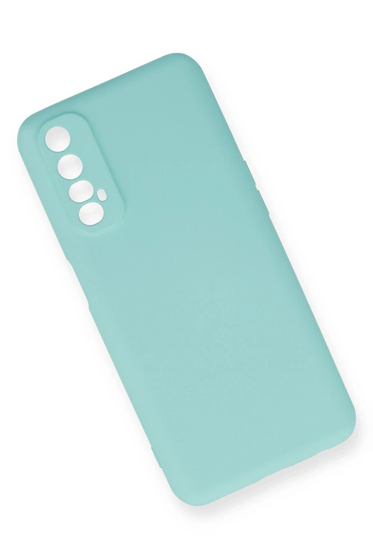 Realme 7 Kılıf Nano İçi̇ Kadi̇fe Si̇li̇kon - Turkuaz - Dropx8166-3360