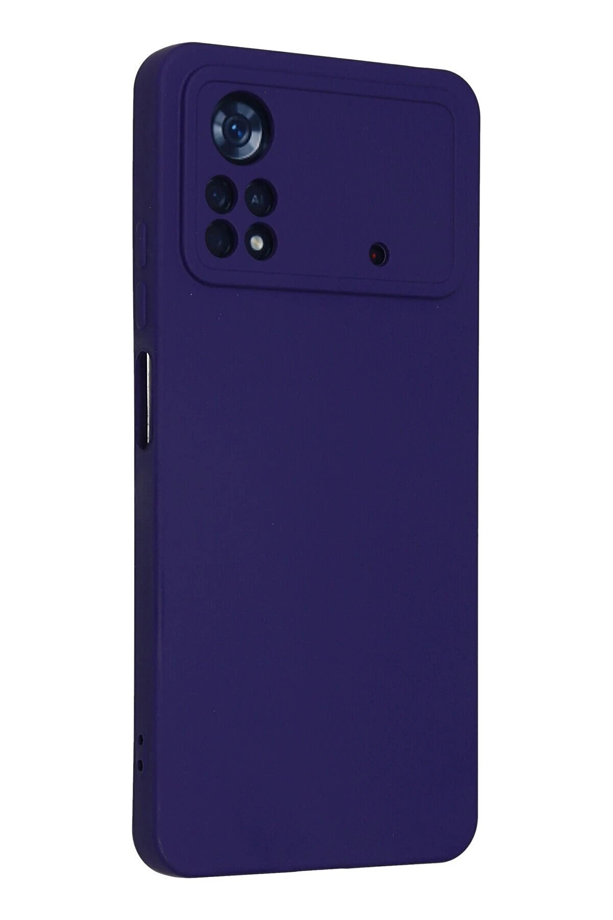 Xi̇aomi̇ Poco X4 Pro 5G Kılıf Nano İ&ccedil;i̇ Kadi̇fe Si̇li̇kon - Mor - Dropx2203-5851