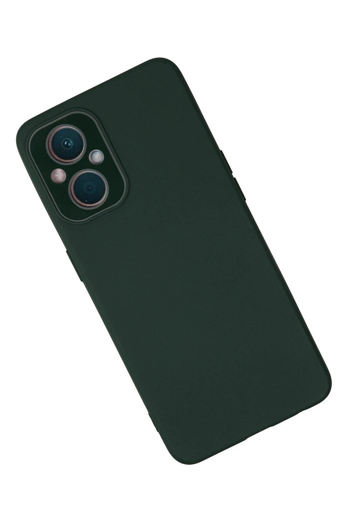 Oppo Reno 7 Li̇te Kılıf Lansman Glass Kapak - Koyu Yeşi̇l - Dropx9936-7318