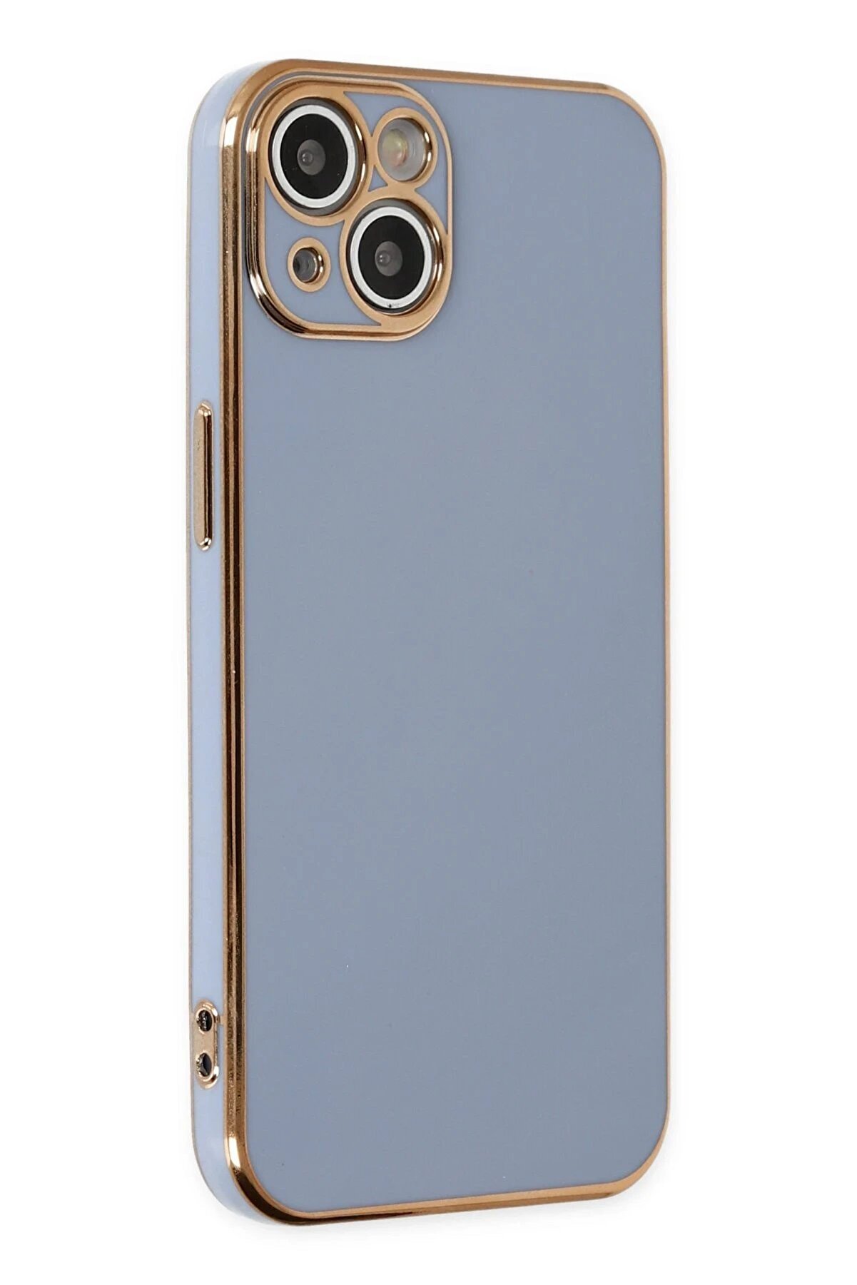 İphone 14 Kılıf Volet Si̇li̇kon - Mavi̇ - Dropx8373-4487