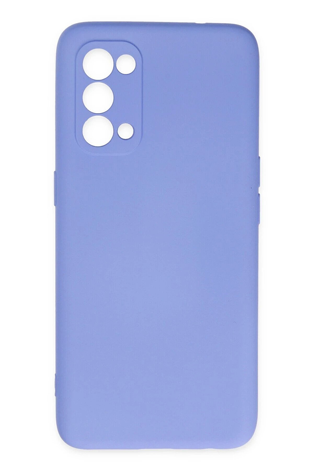 CepteToptan Oppo Reno 5 Kılıf Nano içi Kadife Silikon - Lila - DROPX7730-4571