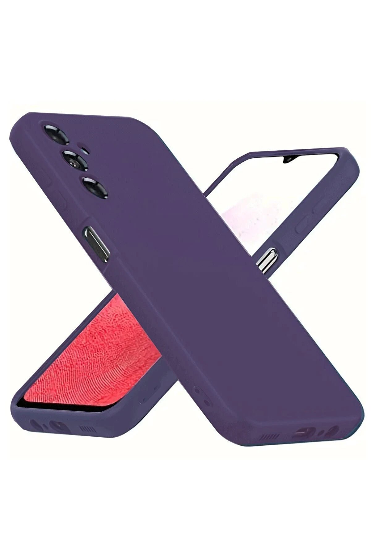 CepteToptan Samsung Galaxy A34 5G Kılıf First Silikon - Mor - DROPX4137-2770