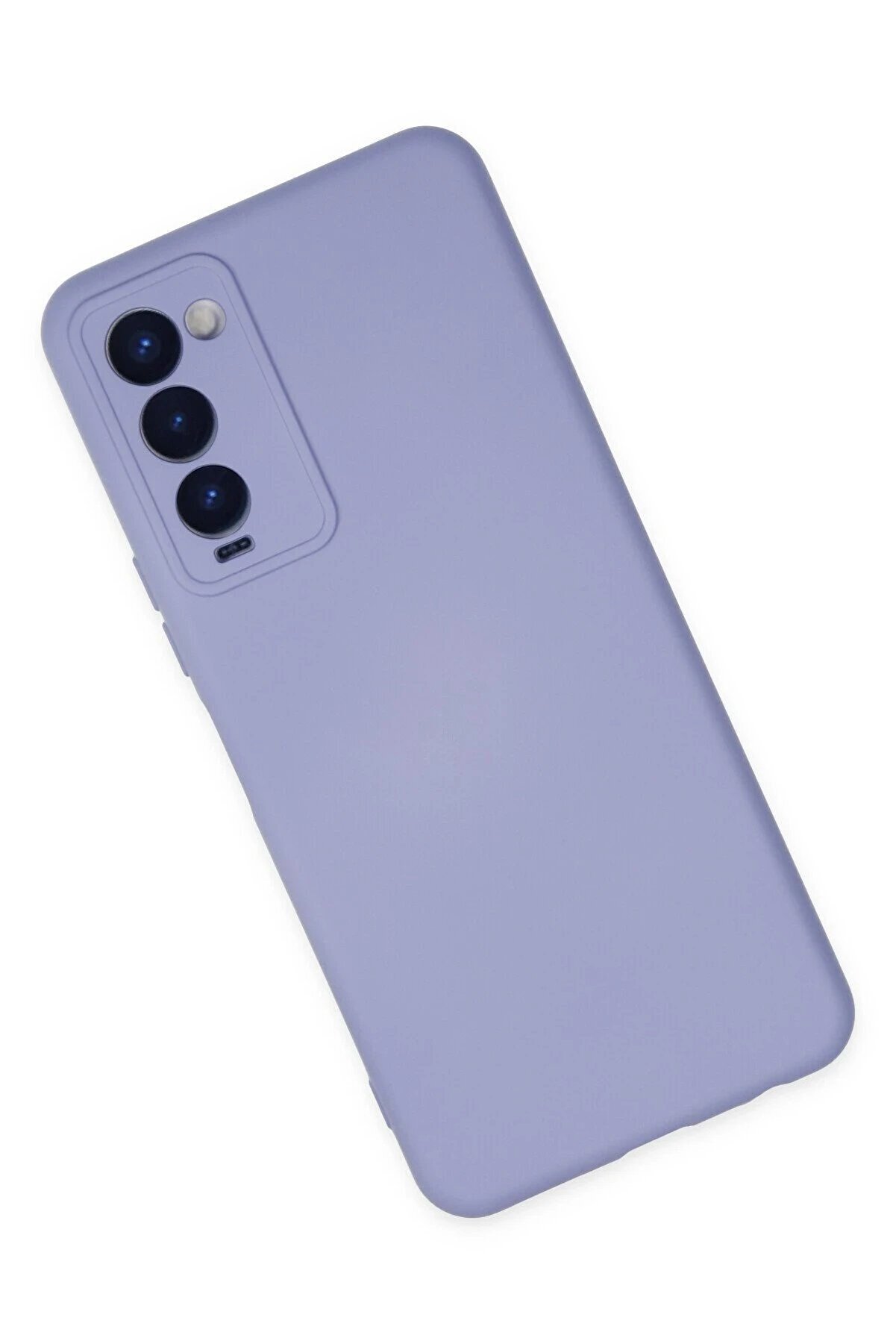 Tecno Camon 18 Kılıf Nano İçi̇ Kadi̇fe Si̇li̇kon - Li̇la - Dropx6784-3998