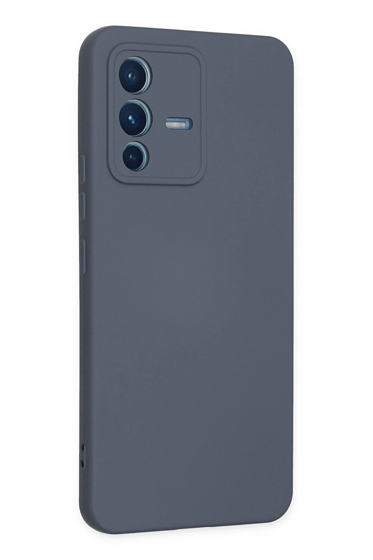 Vi̇vo V23 5G Kılıf Nano İçi̇ Kadi̇fe Si̇li̇kon - Gri̇ - Dropx8869-2799