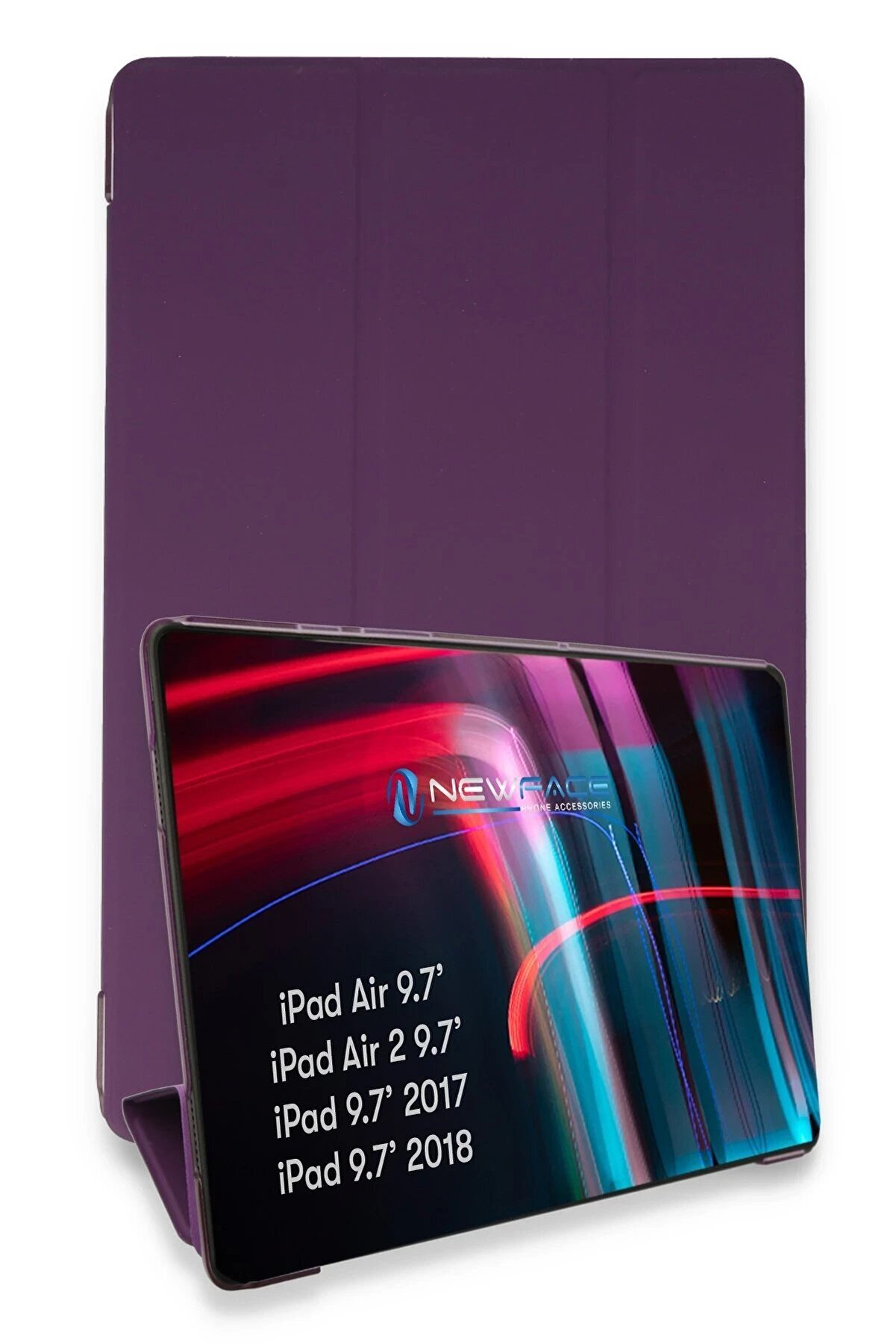 CepteToptan iPad 5 Air 9.7 Kılıf Tablet Smart Kılıf - Mor - DROPX3891-9154