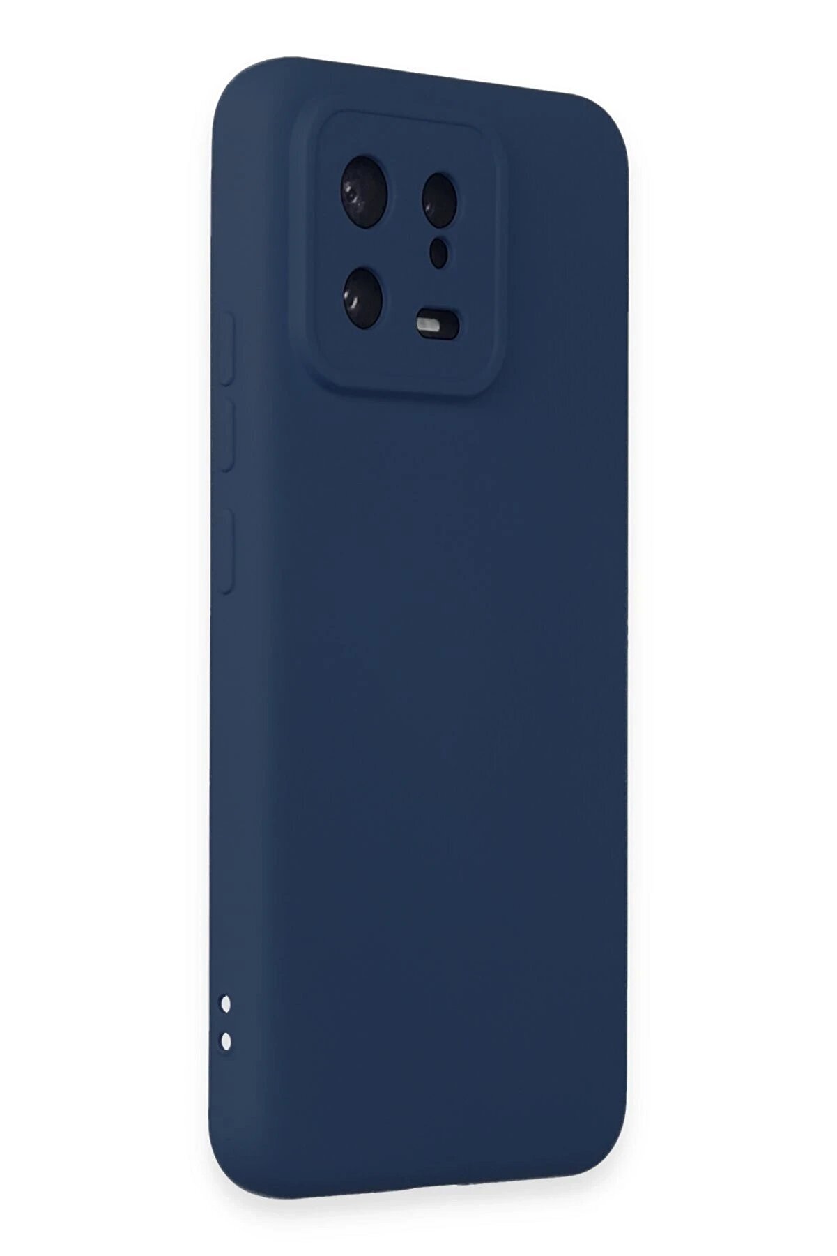 Xi̇aomi̇ Mi̇ 13 Kılıf Nano İçi̇ Kadi̇fe Si̇li̇kon - Laci̇vert - Dropx3454-7406