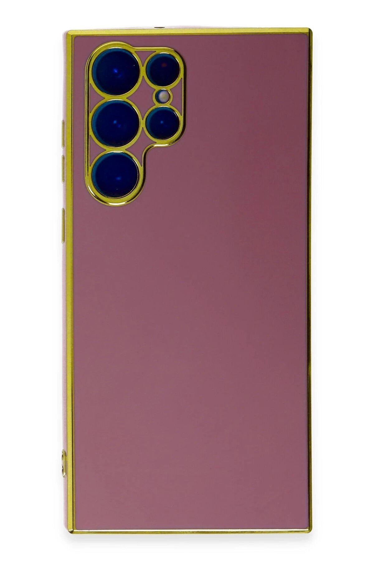 CepteToptan Samsung Galaxy S22 Ultra Kılıf Volet Silikon - Kırmızı - DROPX1742-9747