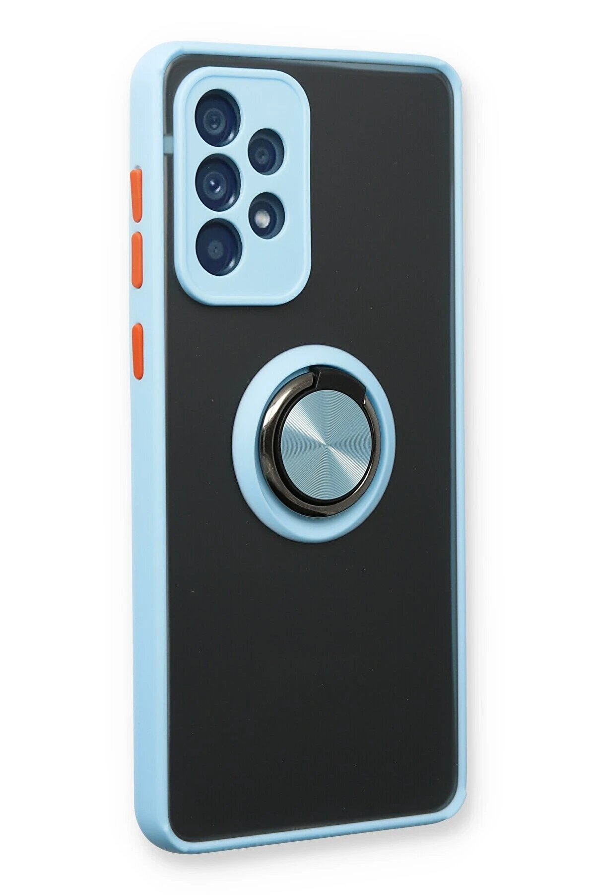 Samsung Galaxy A73 5G Kılıf Montreal Y&uuml;z&uuml;kl&uuml; Si̇li̇kon Kapak - Buz Mavi̇ - Dropx2357-8688