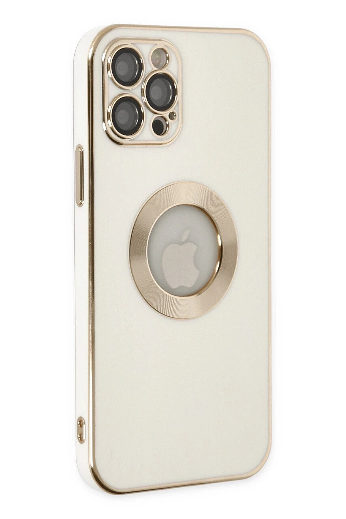 CepteToptan iPhone 12 Pro Kılıf Store Silikon - Beyaz - DROPX9022-1971