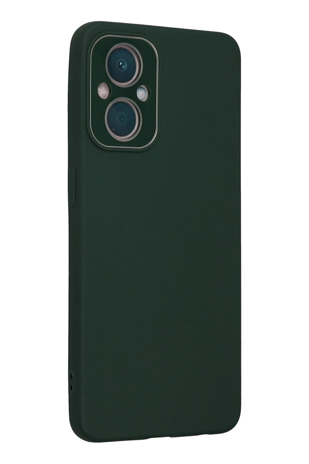 Oppo Reno 7 Li̇te Kılıf Lansman Glass Kapak - Koyu Yeşi̇l - Dropx9936-7318