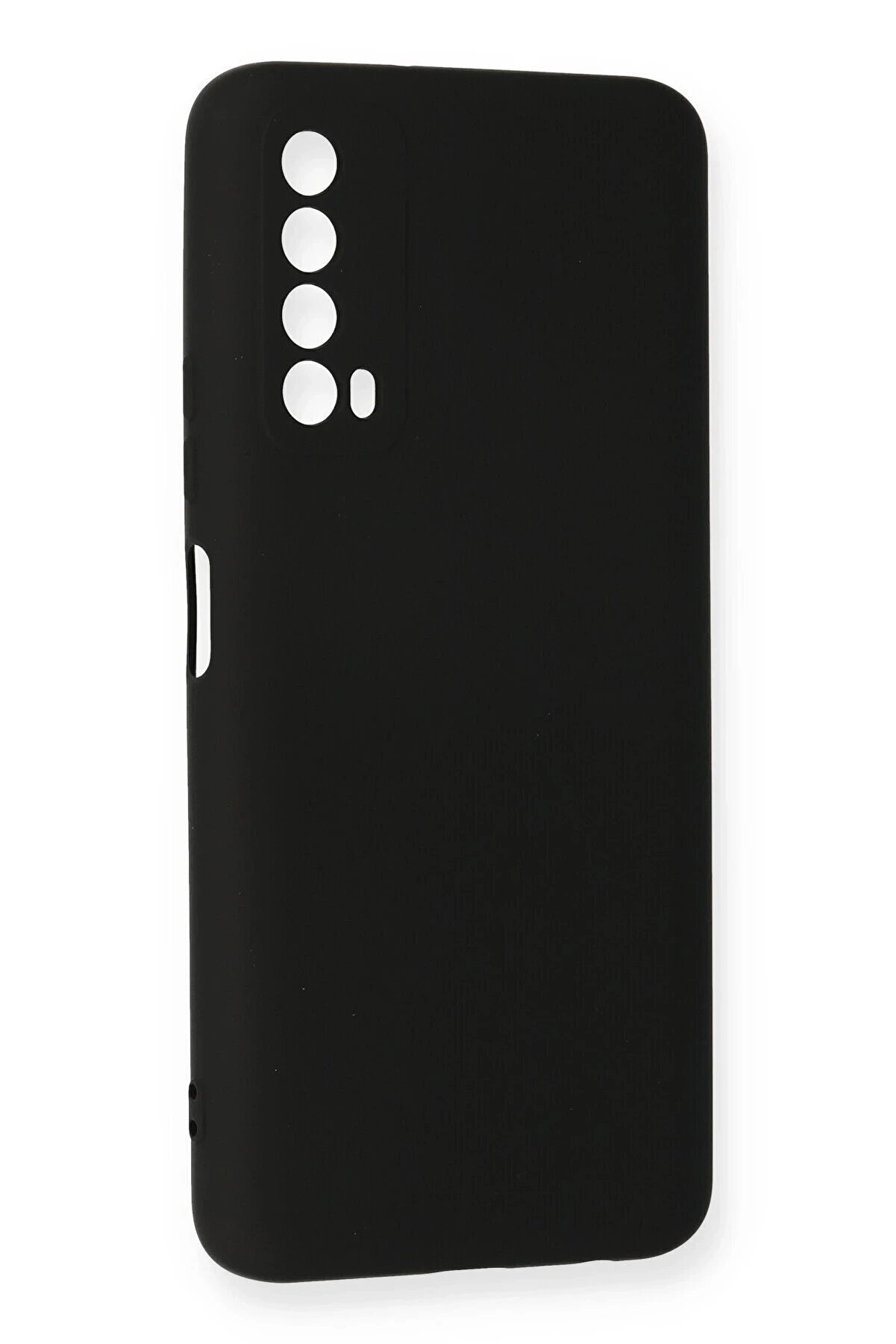 Huawei̇ P Smart 2021 Kılıf Nano İ&ccedil;i̇ Kadi̇fe Si̇li̇kon - Si̇yah - Dropx2171-4907