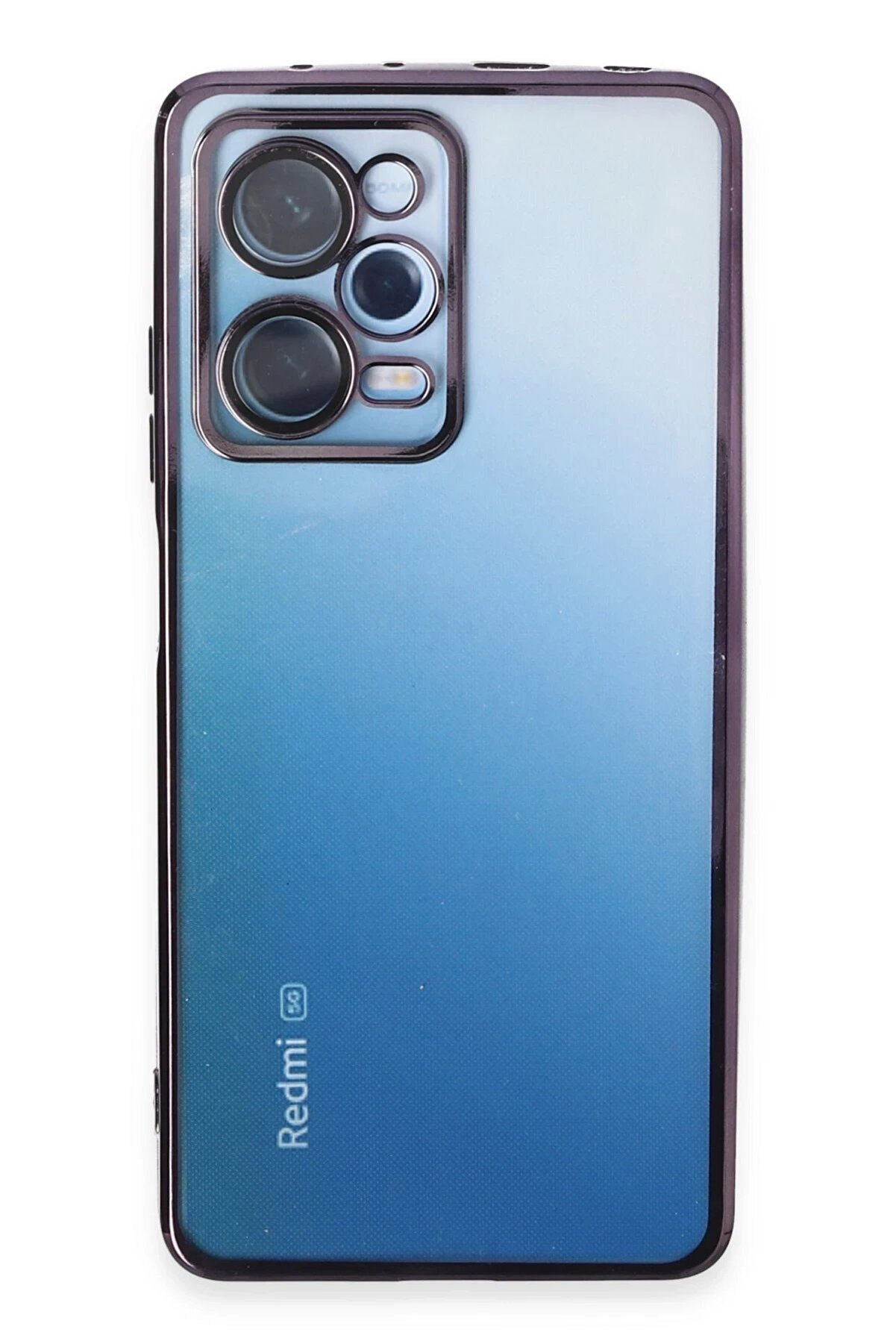 CepteToptan Xiaomi Redmi Note 12 Pro 5G Kılıf Lensli Silikon - Mor - DROPX4922-9667