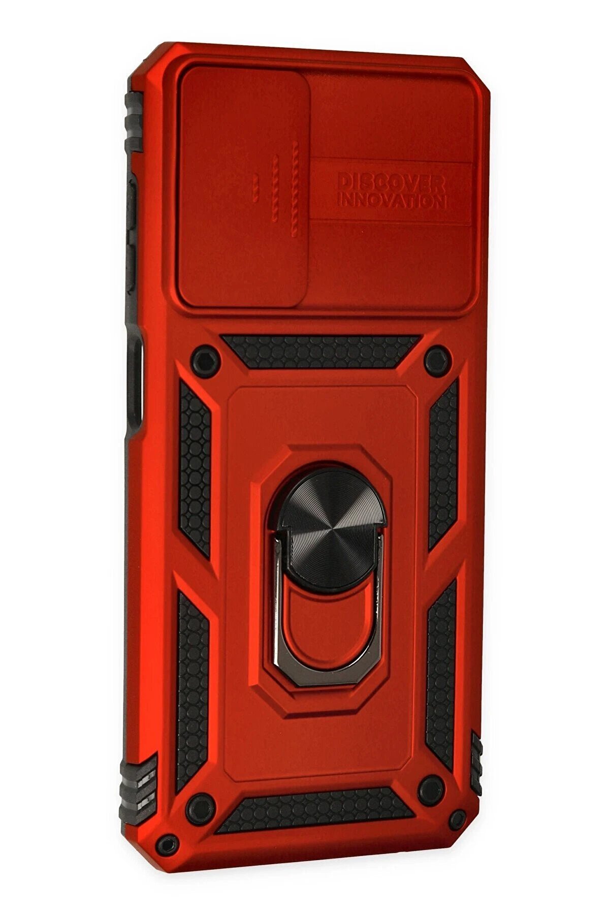 Samsung Galaxy A13 4G Kılıf Pars Lens Yüzüklü Si̇li̇kon - Kırmızı - Dropx9942-8021