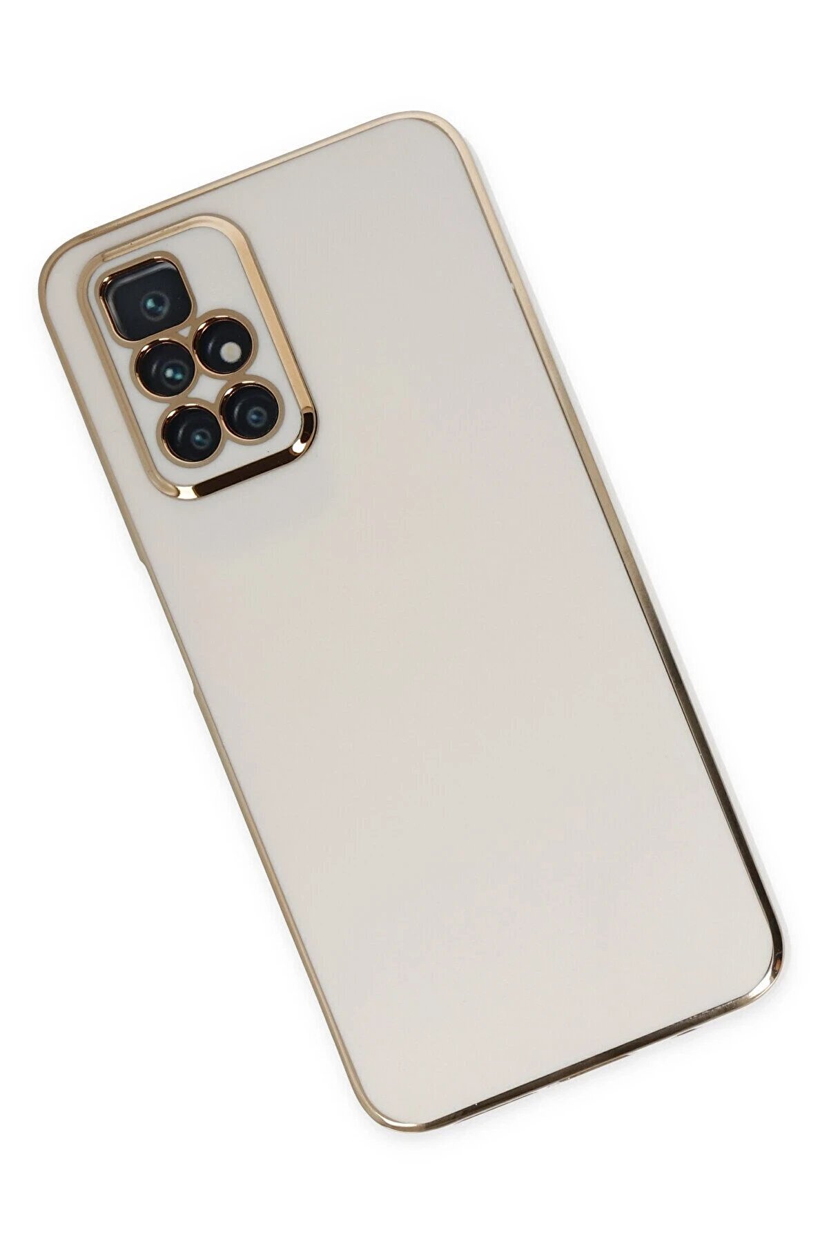 Xi̇aomi̇ Redmi̇ 10 2022 Kılıf Volet Si̇li̇kon - Beyaz - Dropx2040-1653