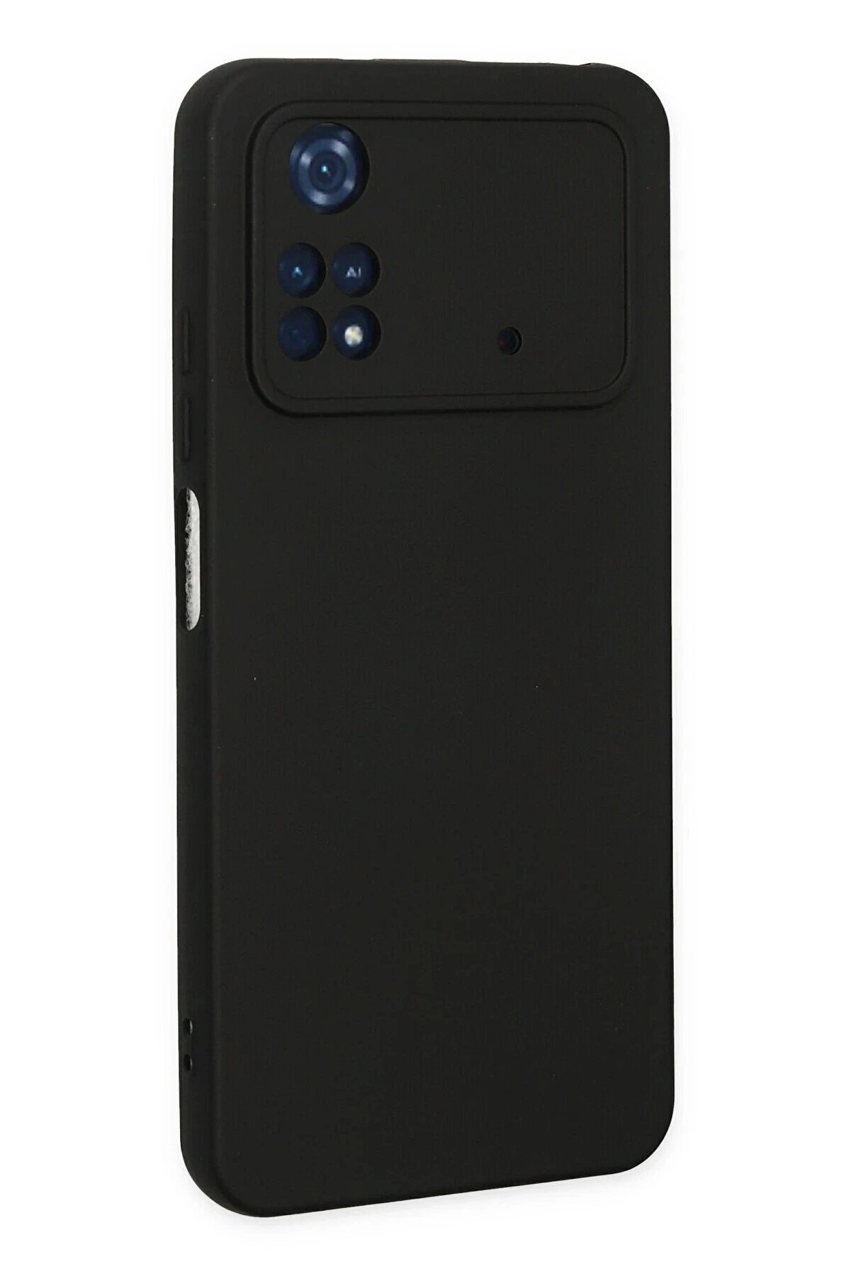 Xi̇aomi̇ Poco M4 Pro 4G Kılıf Nano İ&ccedil;i̇ Kadi̇fe Si̇li̇kon - Si̇yah - Dropx8846-9655