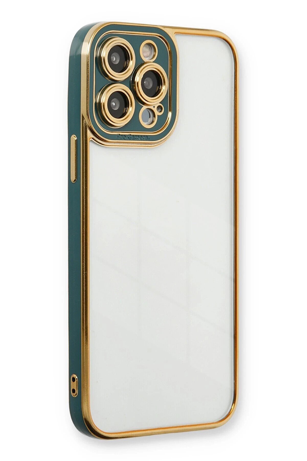 CepteToptan iPhone 14 Pro Kılıf Liva Lens Silikon - Yeşil - DROPX8190-1284