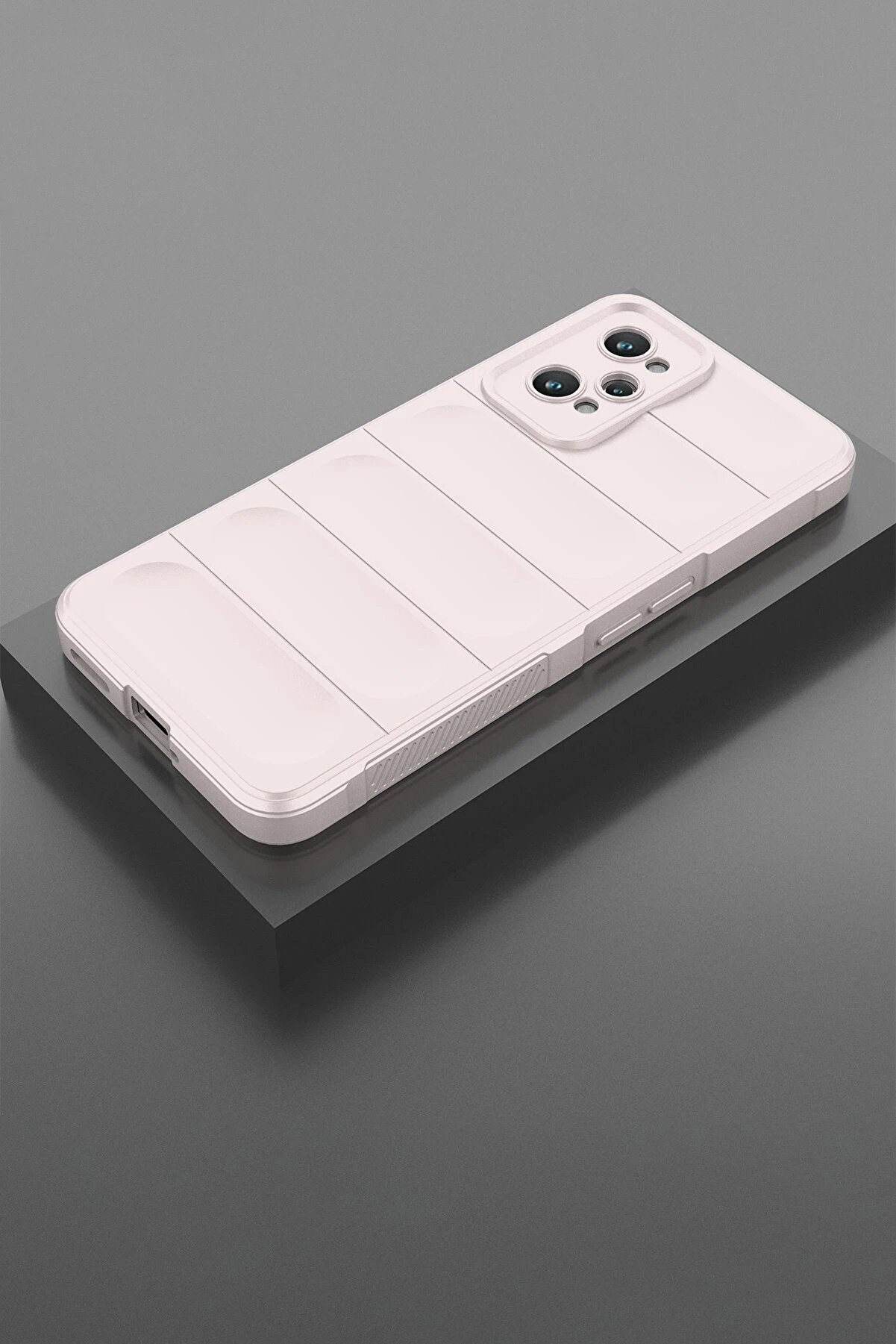 Realme Gt2 5G Kılıf Opti̇mum Si̇li̇kon - Krem - Dropx1247-1697