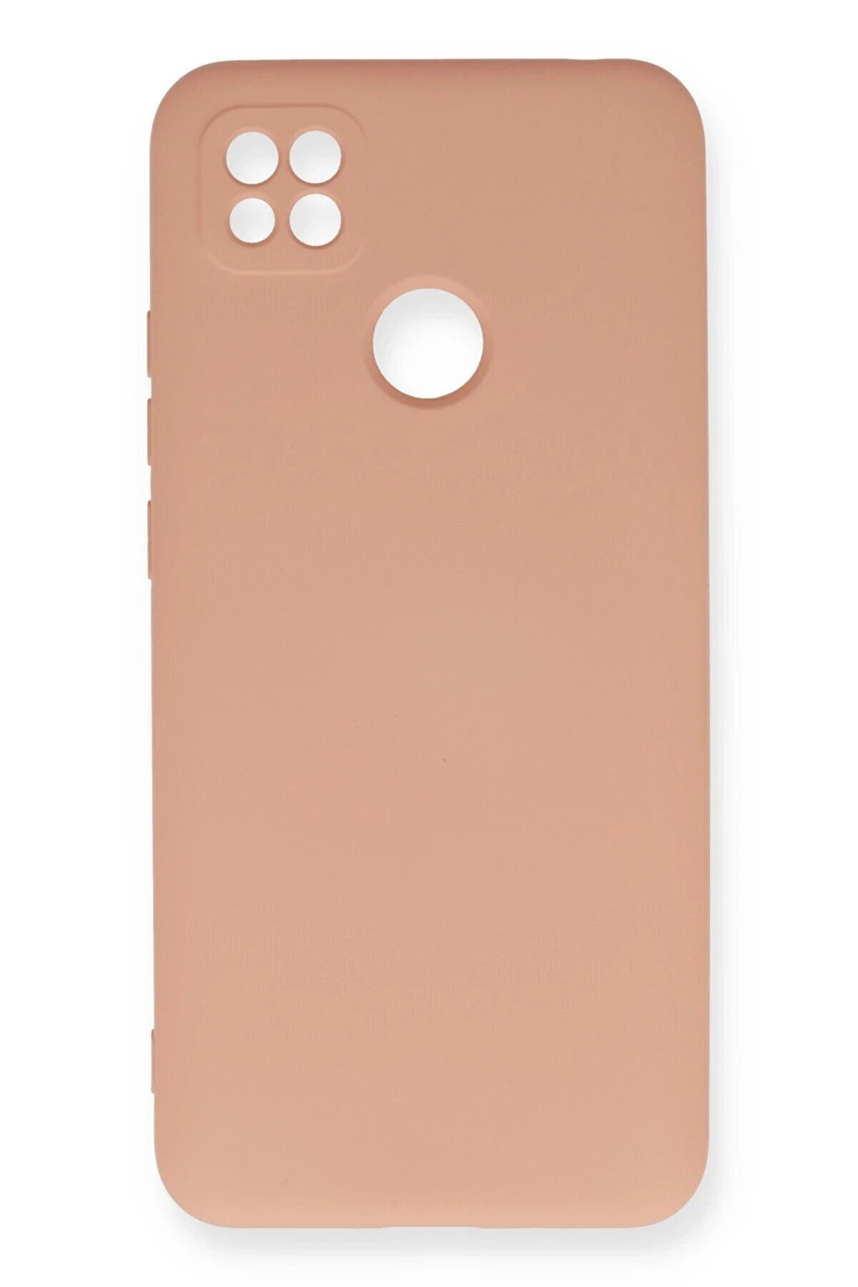 CepteToptan Xiaomi Redmi 9C Kılıf Nano i&ccedil;i Kadife Silikon - Pudra - DROPX4864-8605