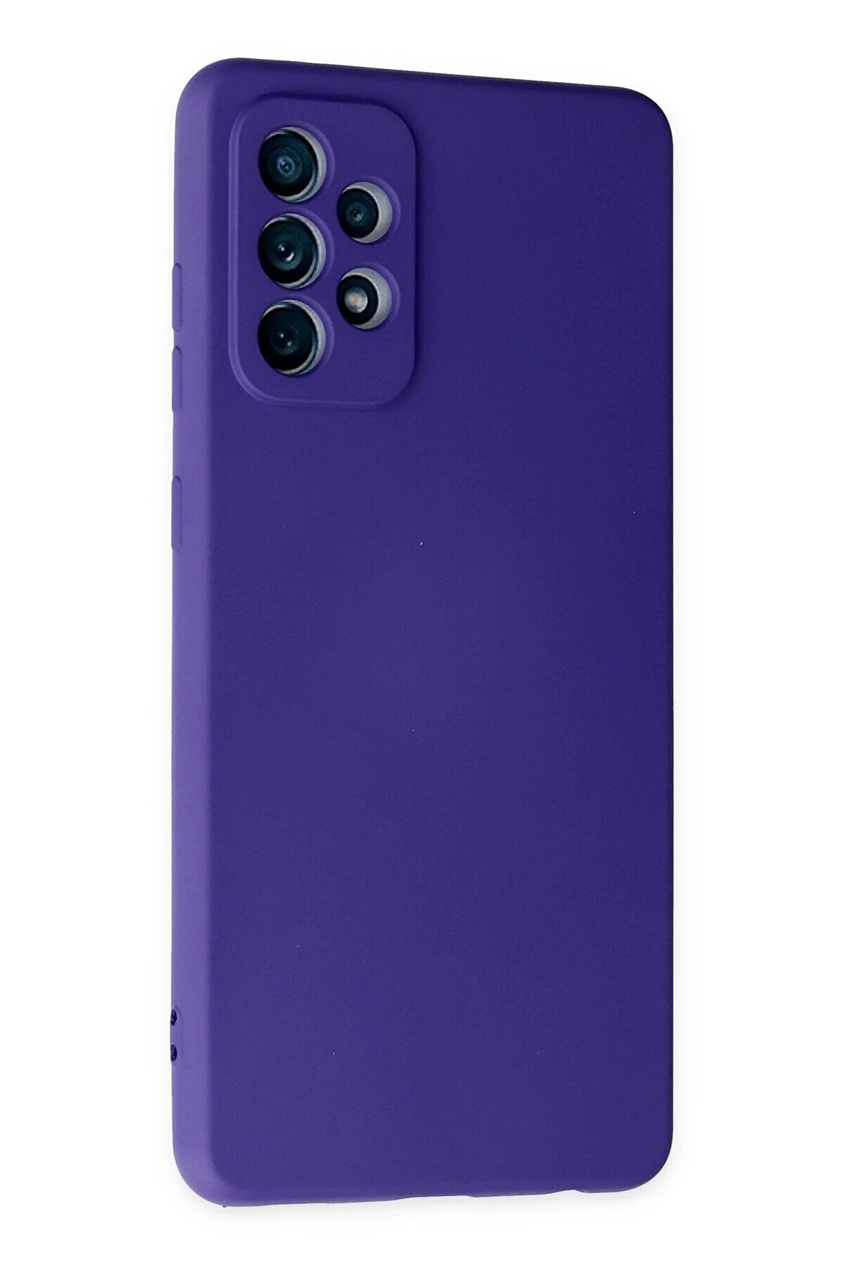 Samsung Galaxy A72 Kılıf Nano İçi̇ Kadi̇fe Si̇li̇kon - Mor - Dropx2770-6595