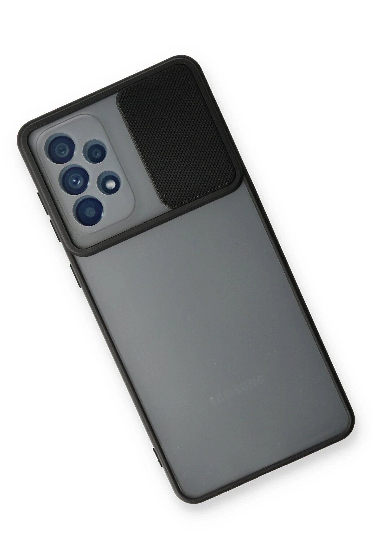 Samsung Galaxy A73 5G Kılıf Palm Buzlu Kamera Sürgülü Si̇li̇kon - Si̇yah - Dropx2599-6957